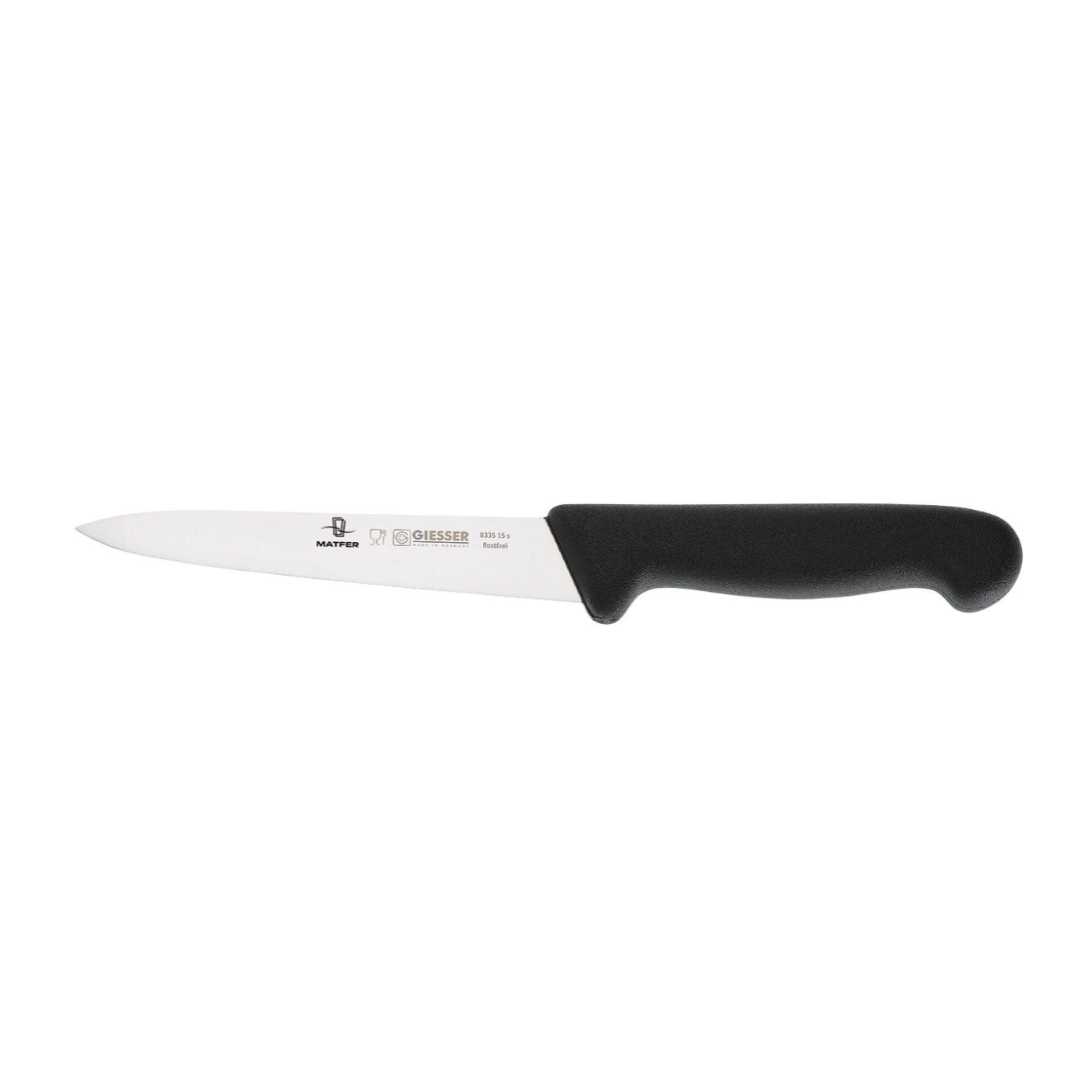 182105 GIESSER COOKS KNIFE BLACK HANDLE 13 CM