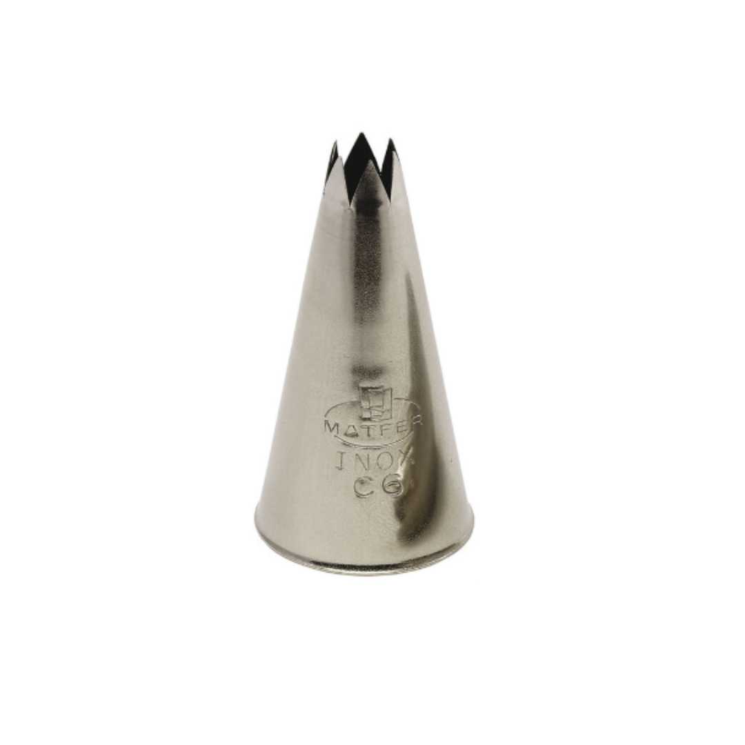 167715 SET OF 2 STAINLESS STEEL CLOSED STAR TIPS B8