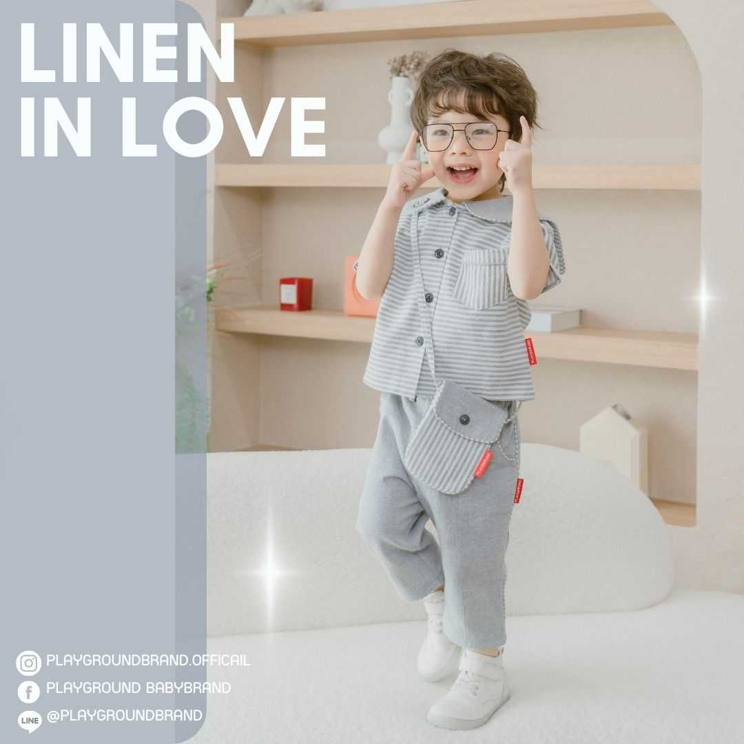 LN01_Sailor Collar + Croped Pants + Bag (NEVYGREY)