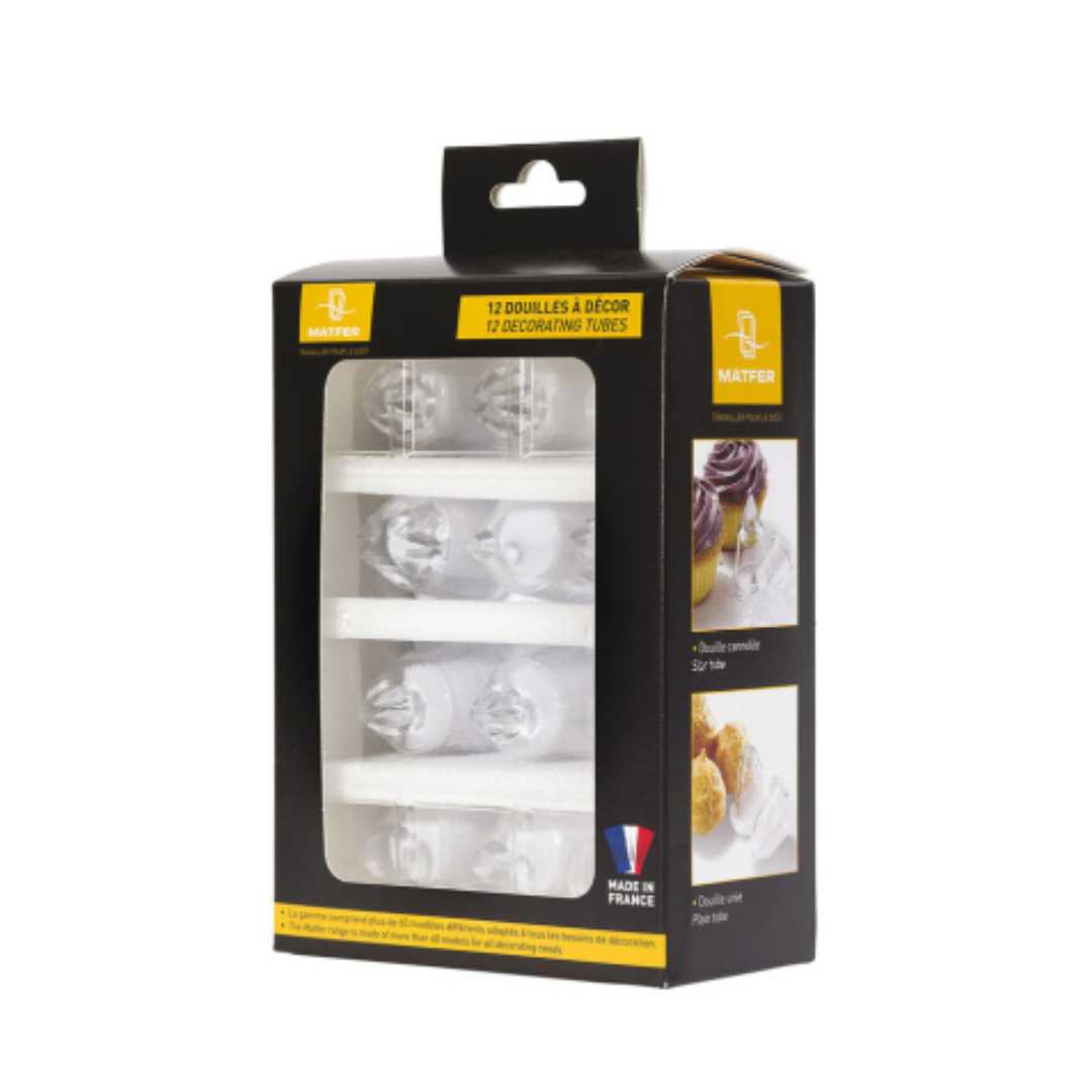 161010 BOX OF 10 INTERCHANGEABLE COPOLYESTER PIPING TIPS