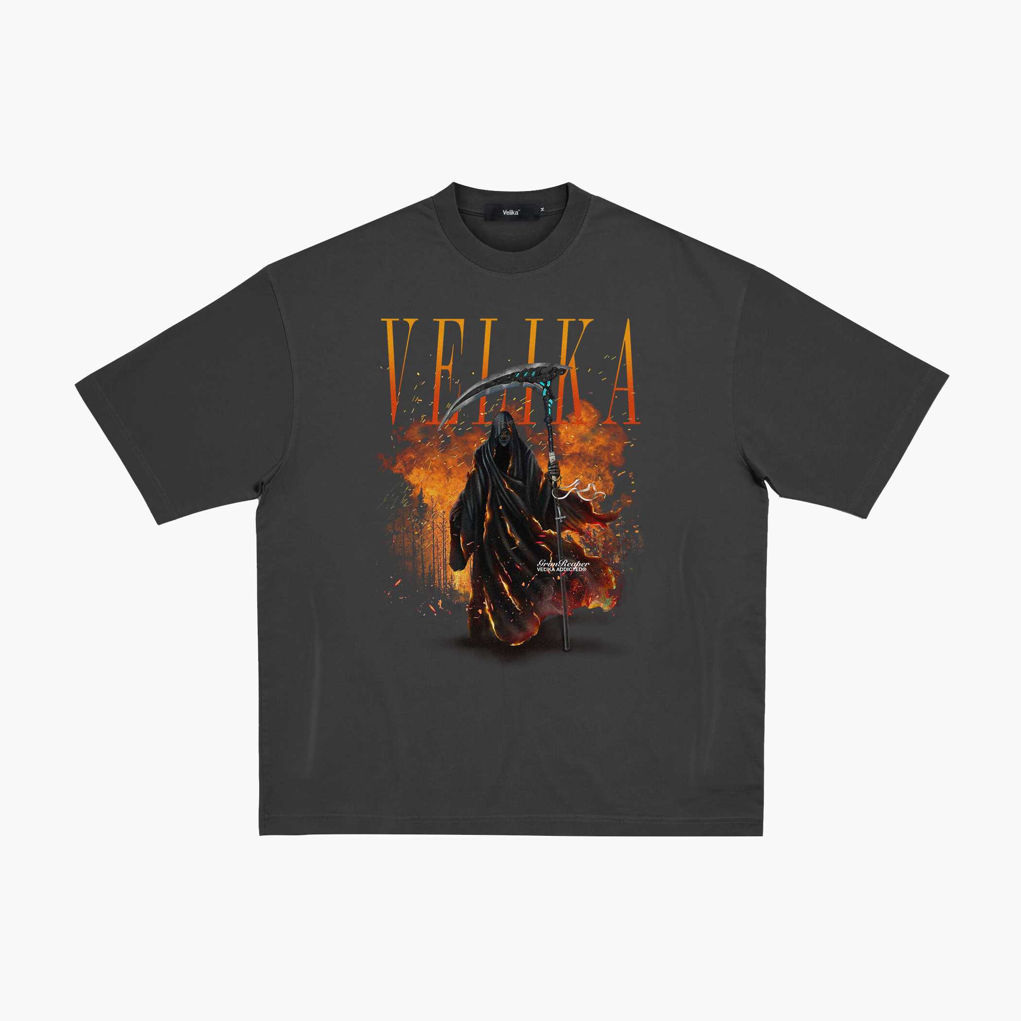 Grim Reaper Oversize T-Shirt [Dark Grey]