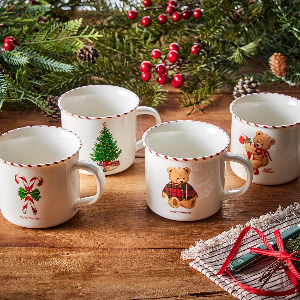 Merry Bear Mug 4P Set