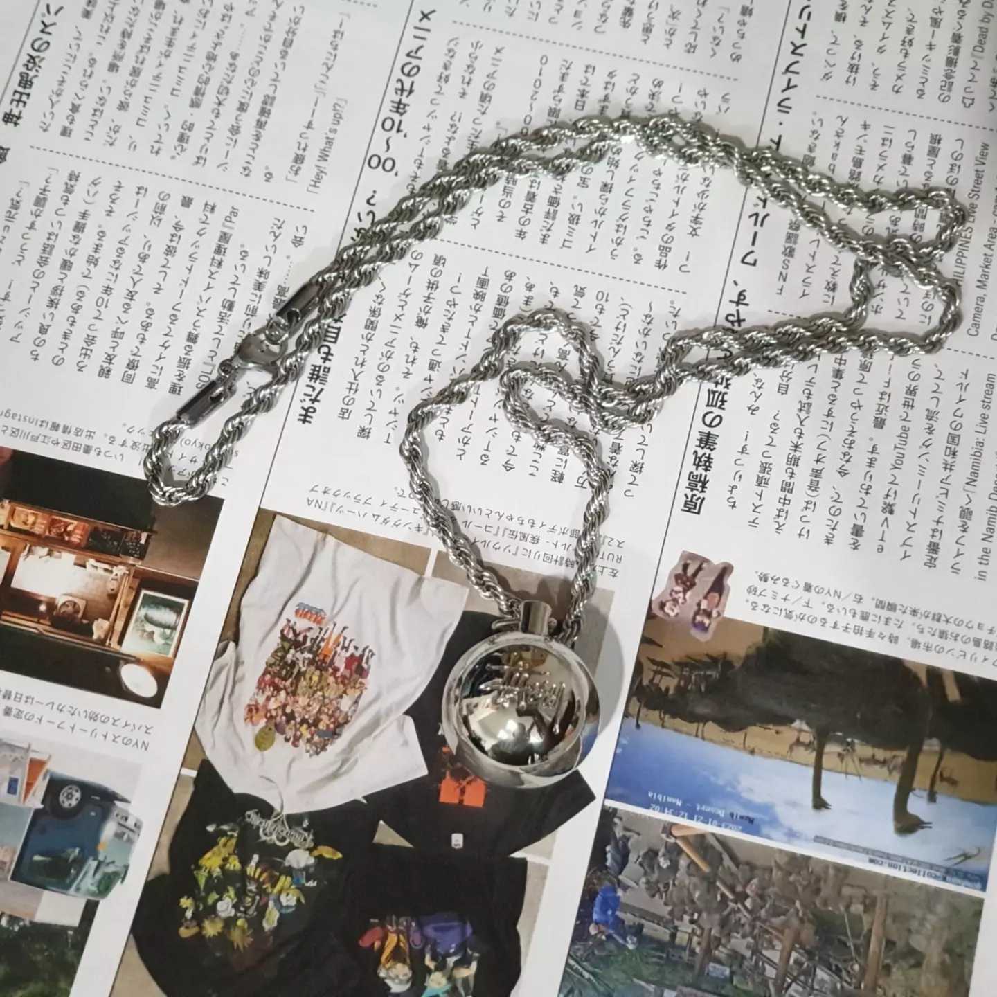 (สินค้าPREORDER15-20days) สร้อยStussy 8ball metal neckace