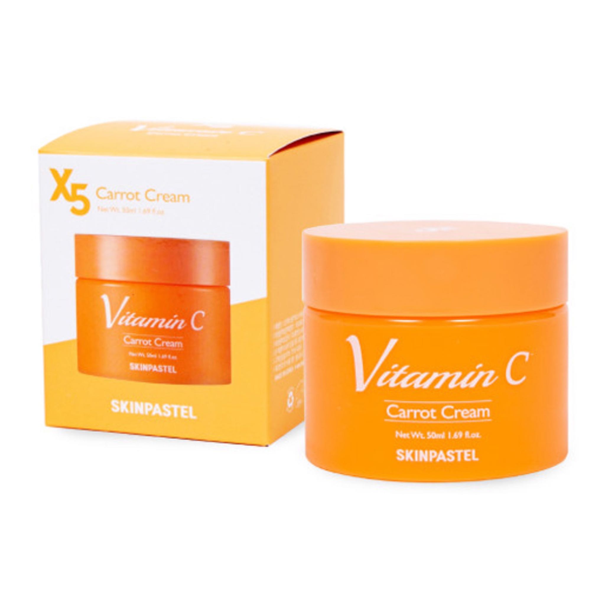 SKINPASTEL X5 Vitamin C Carrot Cream 50ml. (ครีมแครอทวิตซี)