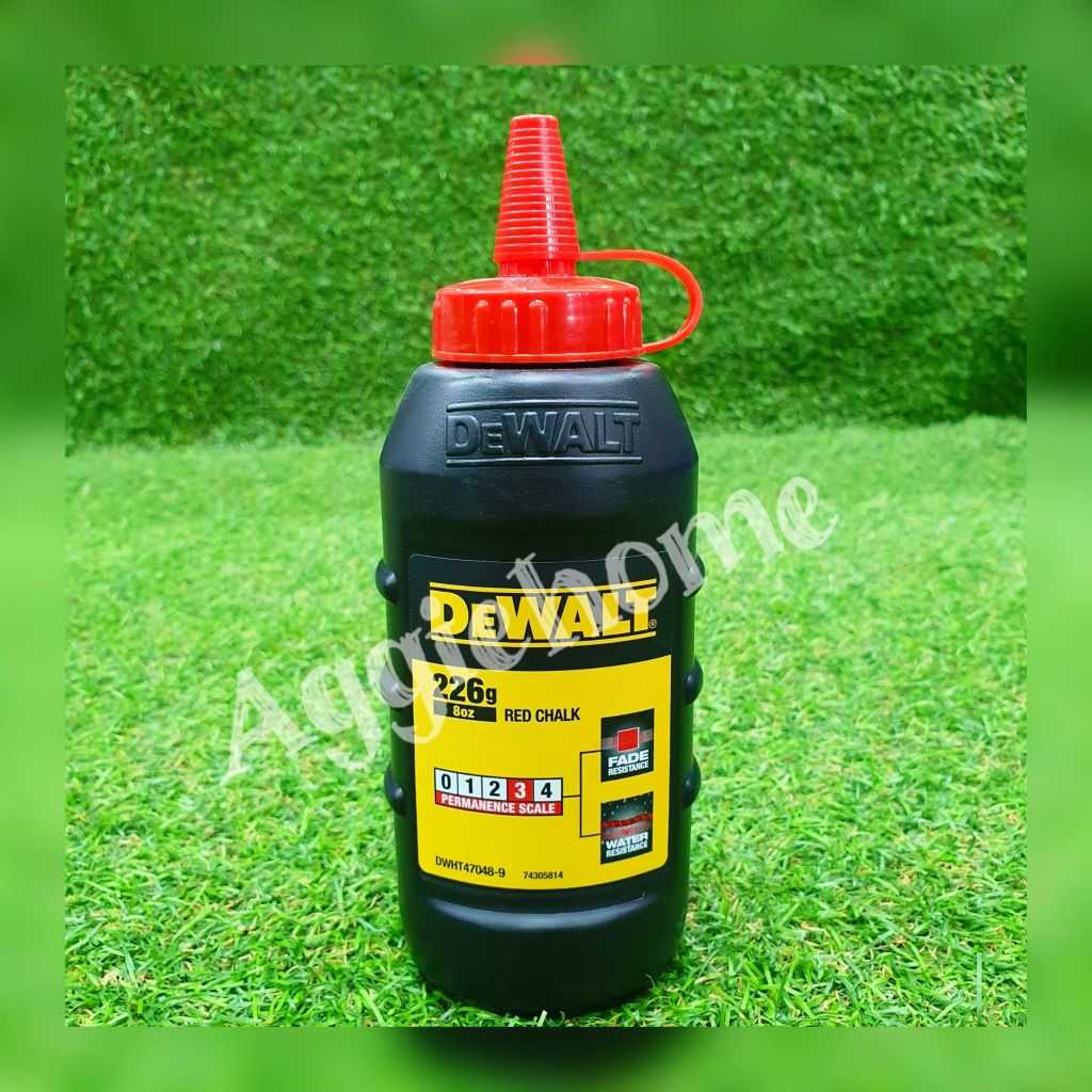 DEWALT หมึกเติมปักเต้า (สีแดง) รุ่น DWHT47048-9 ขนาด 226 กรัม ผงชอล์กสำหรับเติมปักเต้า