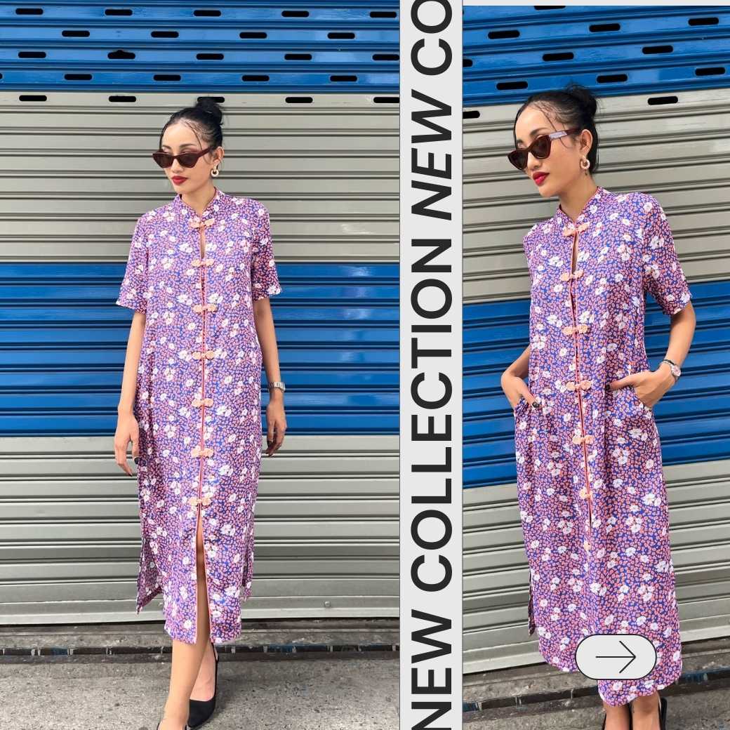 Dress qipao snow daisy