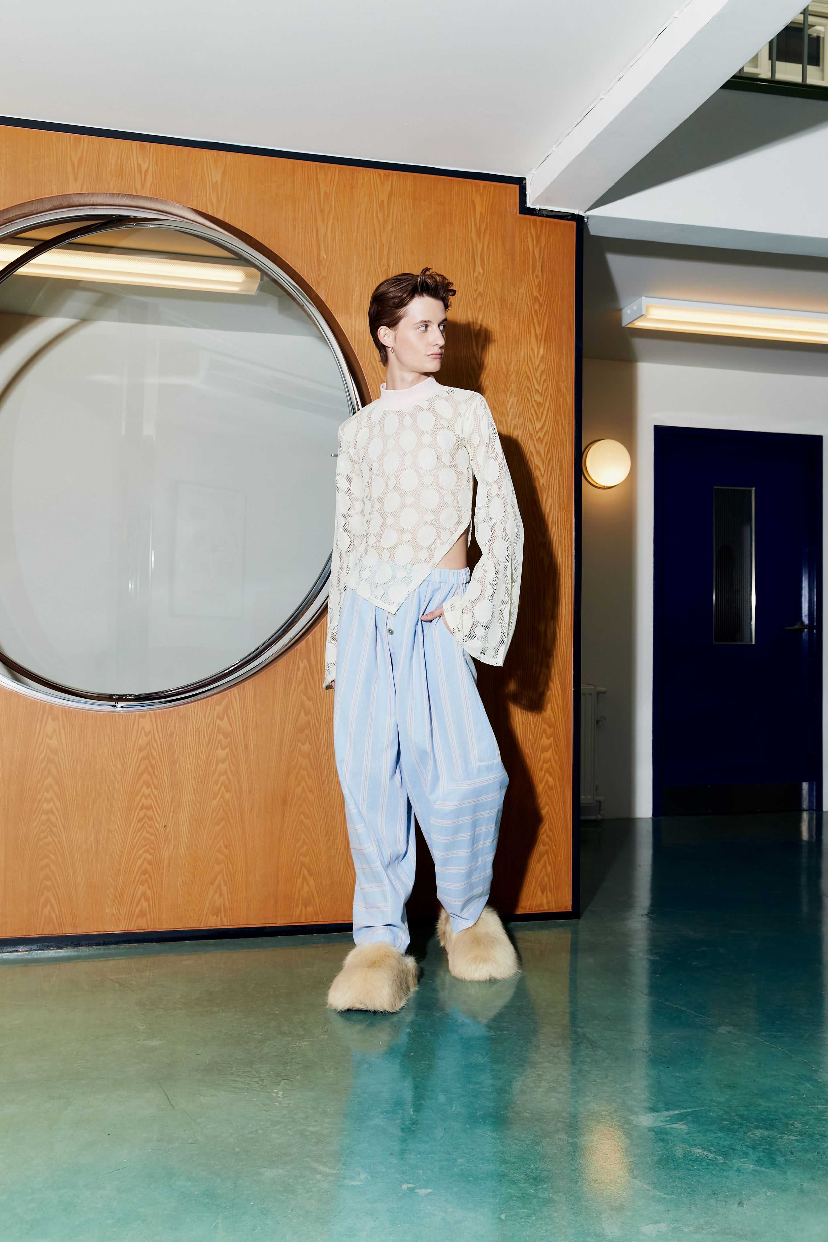 The SRT X11 Cotton Stripe Pants (เฉพาะกางเกง)