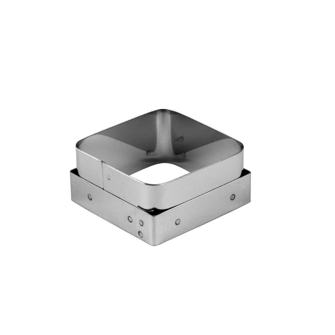 153052 STAINLESS STEEL SQUARE SAVARIN CAKE CUTTER 7 CM FOR FLEXIPAN 336135