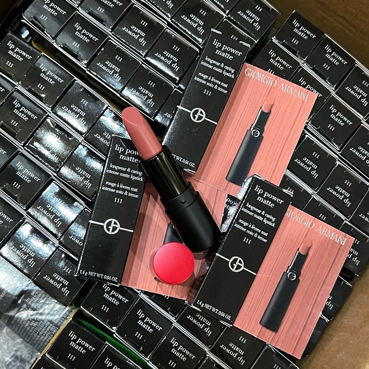 เซตของขวัญ Giorgio Armani Lip Power Matt 1.4g #111