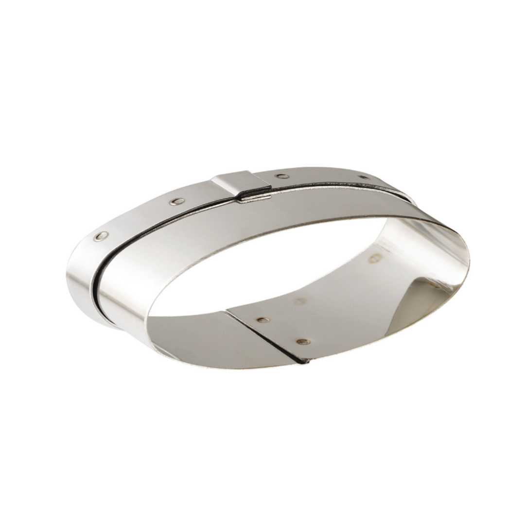 150310 STAINLESS STEEL OVAL CUTTERS 8.5X3 CM
