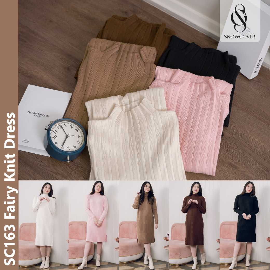 SC163 Fairy Knit Dress (Snowcover เดรสไหมพรม กันหนาว)