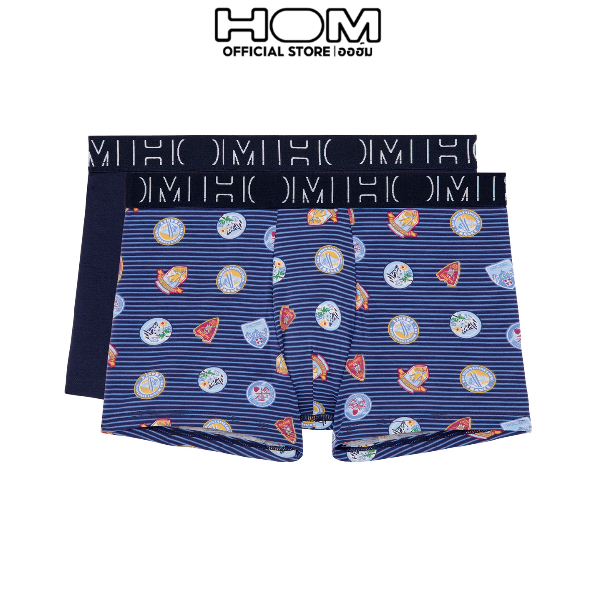 HOM (ออฮ์ม) รุ่น 402661-D012 กกน.ชาย Boxer Cotton Pack 2