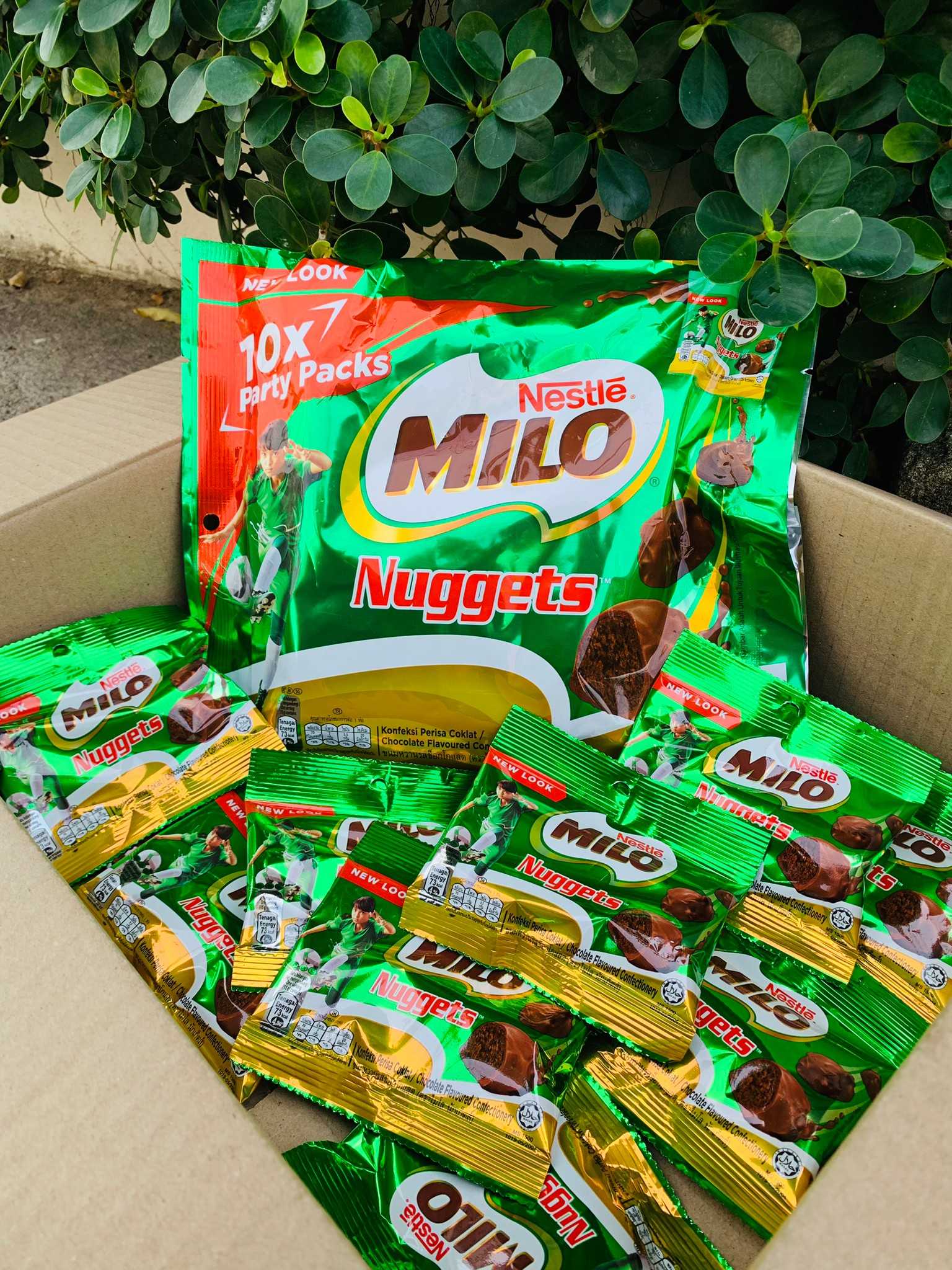 ไมโลนักเกต อร่อยเข้มข้น ฟิน ห่อใหญ่ ใน 1 ห่อ 10 ซองย่อย ซอง 7-8 ชิ้น ทำท็อปปิ้ง เริสๆ #ไมโลนักเก็ต