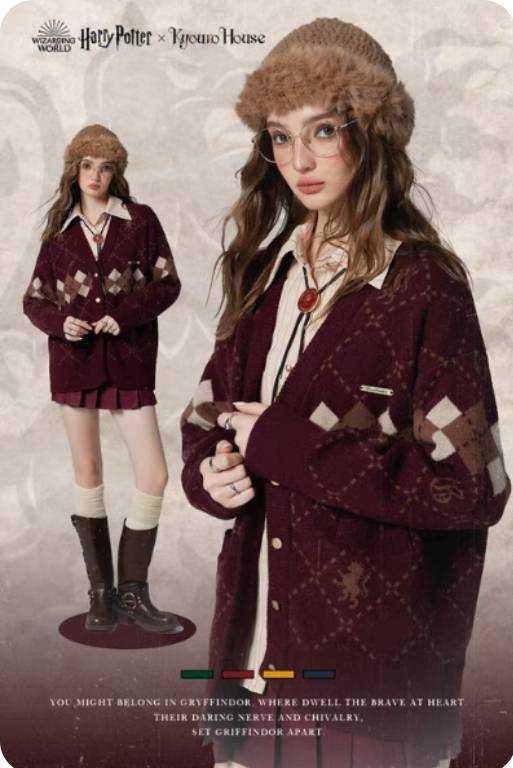 (Pre-order)Kyouko x Harry Potter เสื้อคาร์ดิแกนนุ่ม แฮร์รี่พอตเตอร์
