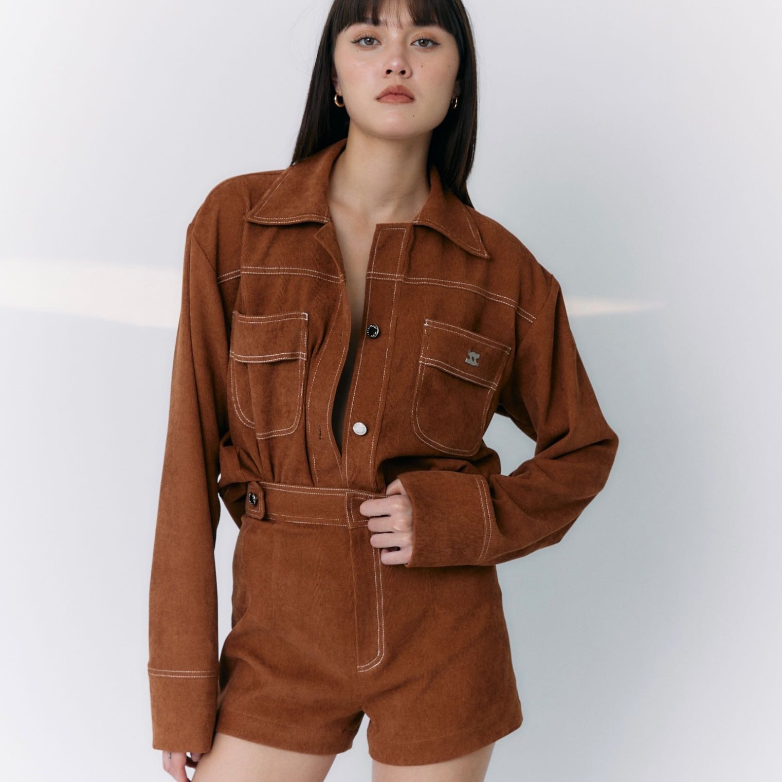 SSW ESME SHIRT (BROWN)