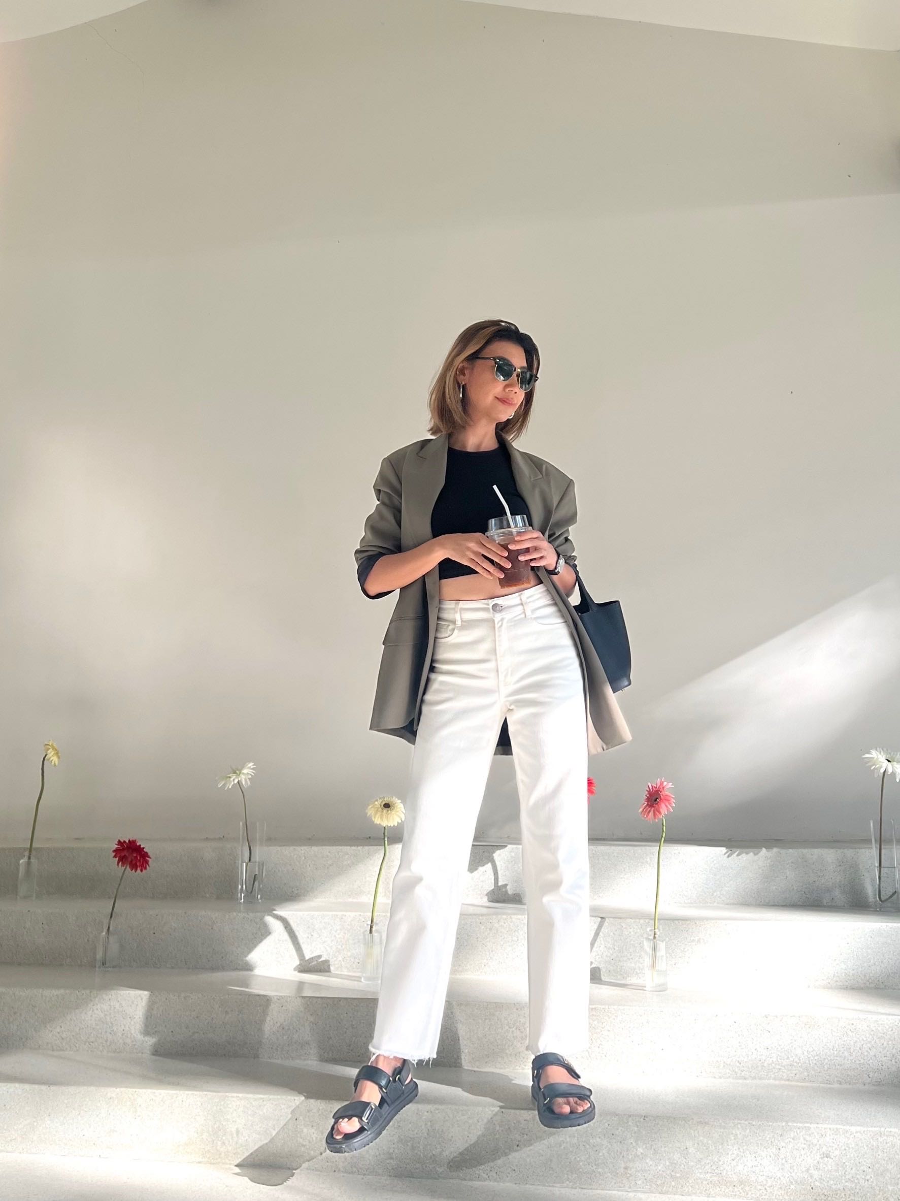 Aevelyn Jeans กางเกงยีนส์รุ่น Luna White
