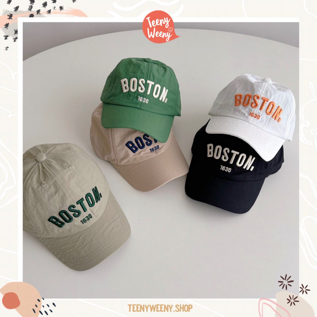 Teenyweeny.shop - Boston Cap หมวกแก๊ปปักลาย