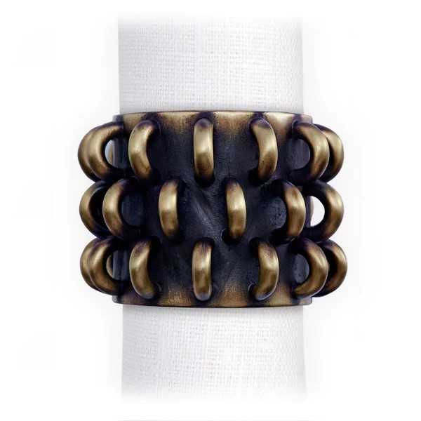 L'OBJET Tulum Rings Napkin Jewels (Set of 4)