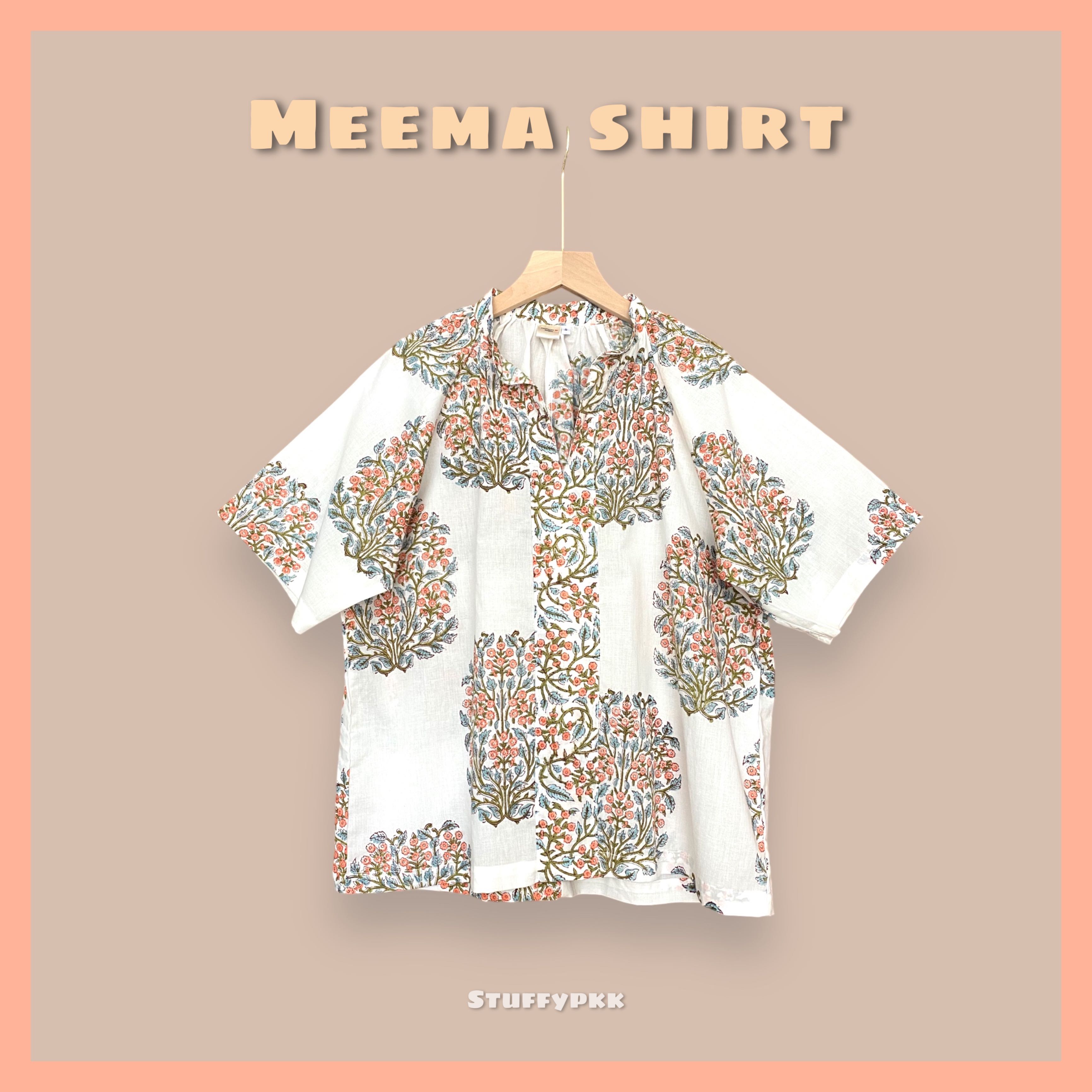 𝐌𝐞𝐞𝐧𝐚 𝐒𝐡𝐢𝐫𝐭 เสื้อคอตั้งแขนสั้น