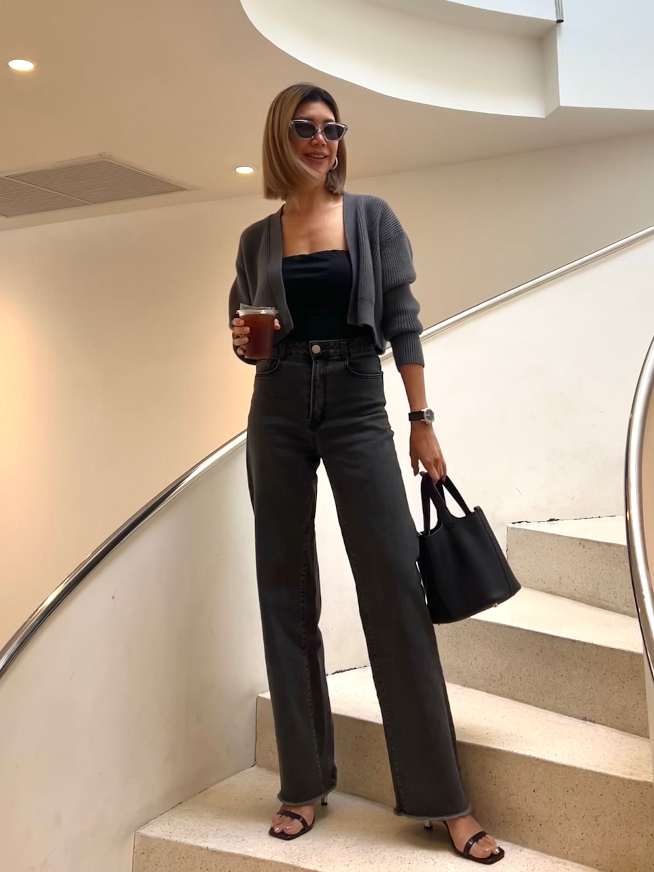 Aevelyn Jeans กางเกงยีนส์รุ่น Darko Grey