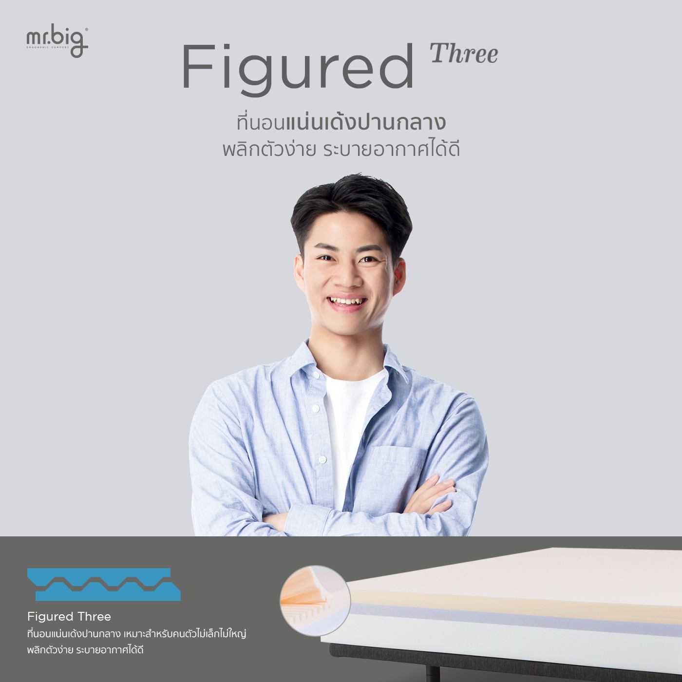 mr.big Figured Three Mattress Size 6 F