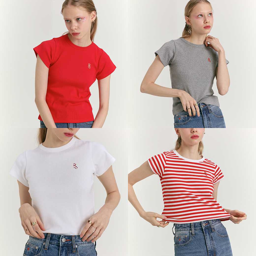 (DF) Bun Basic slim T-shirt