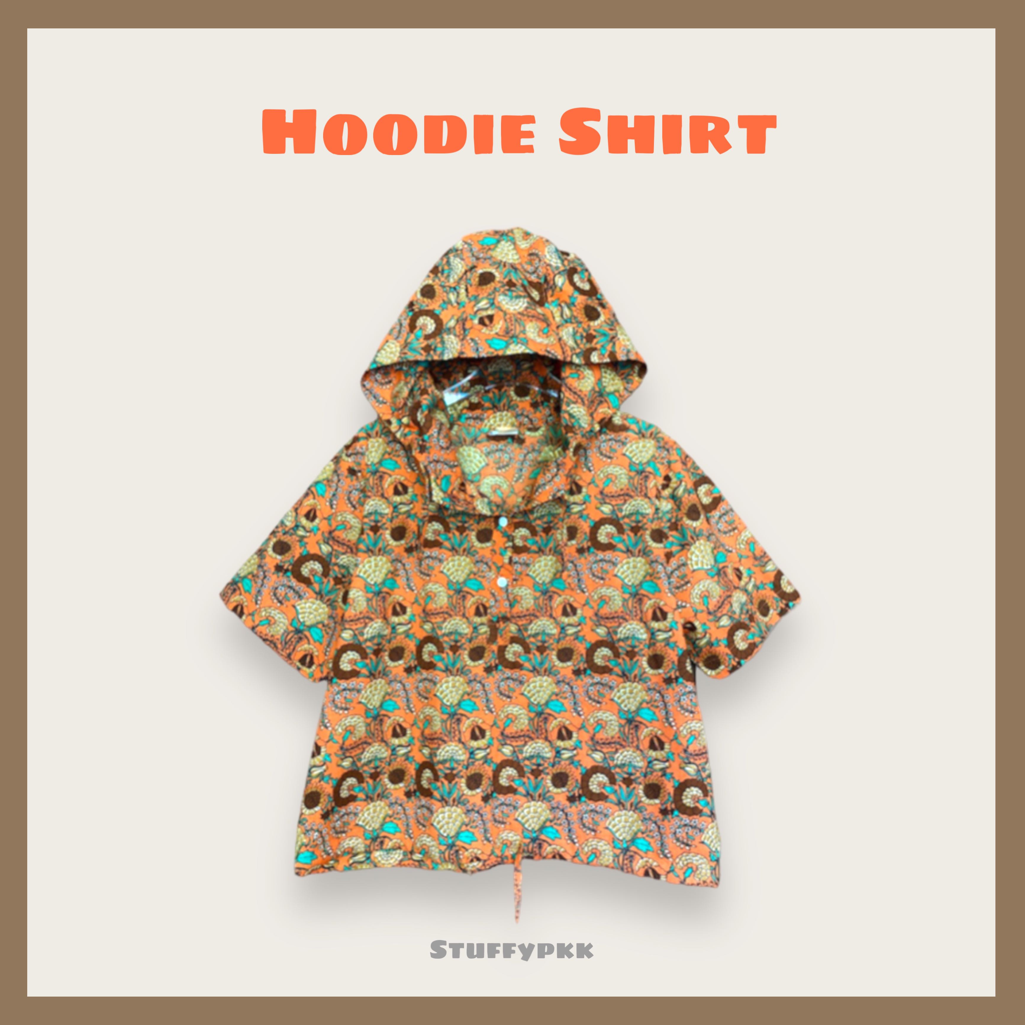 𝐇𝐨𝐨𝐝𝐢𝐞 𝐒𝐡𝐢𝐫𝐭 แขนสั้น สีส้ม