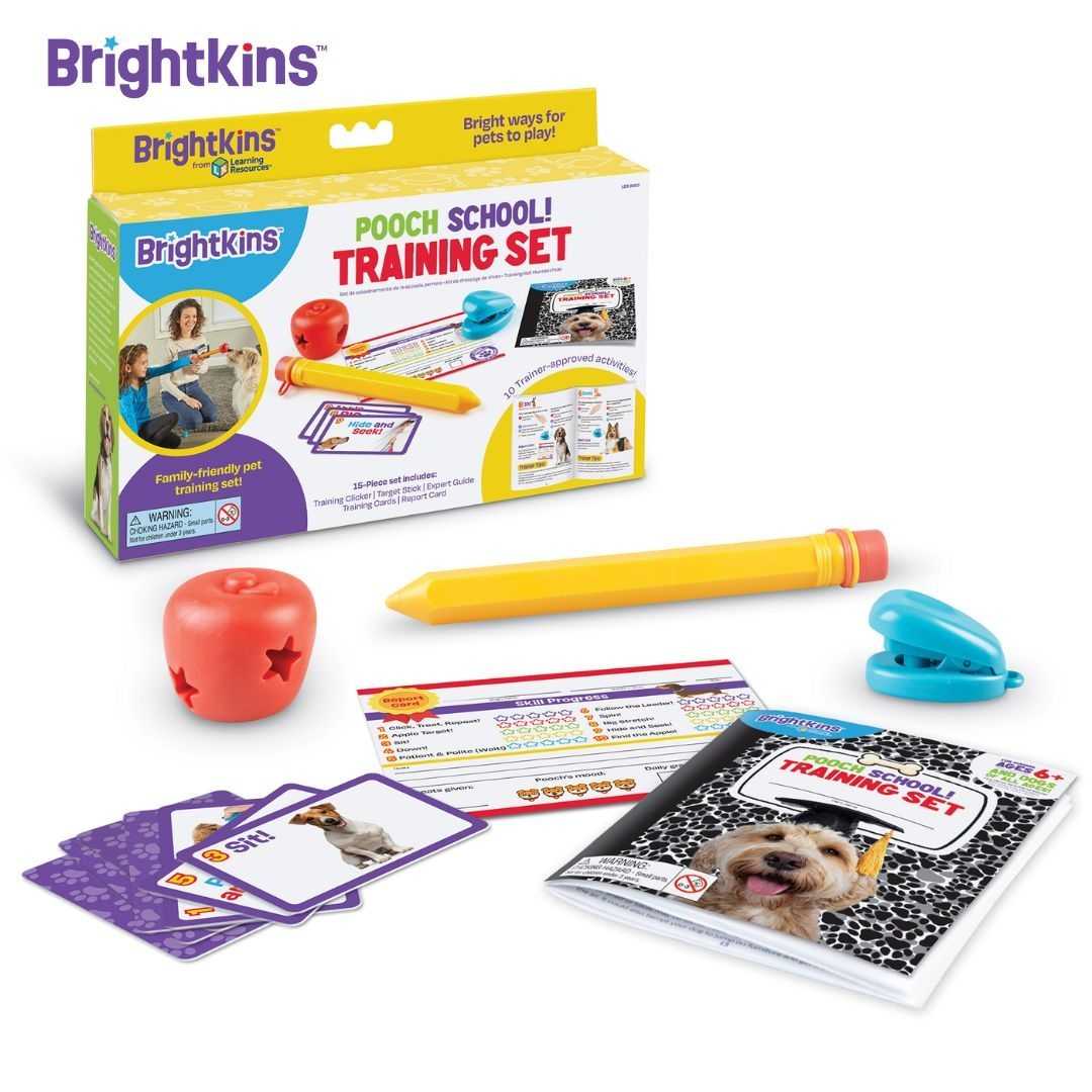 Brightkins Pooch School! Training Set ของเล่นฝึกทักษะ ชุดธีมโรงเรียน สำหรับสุนัข