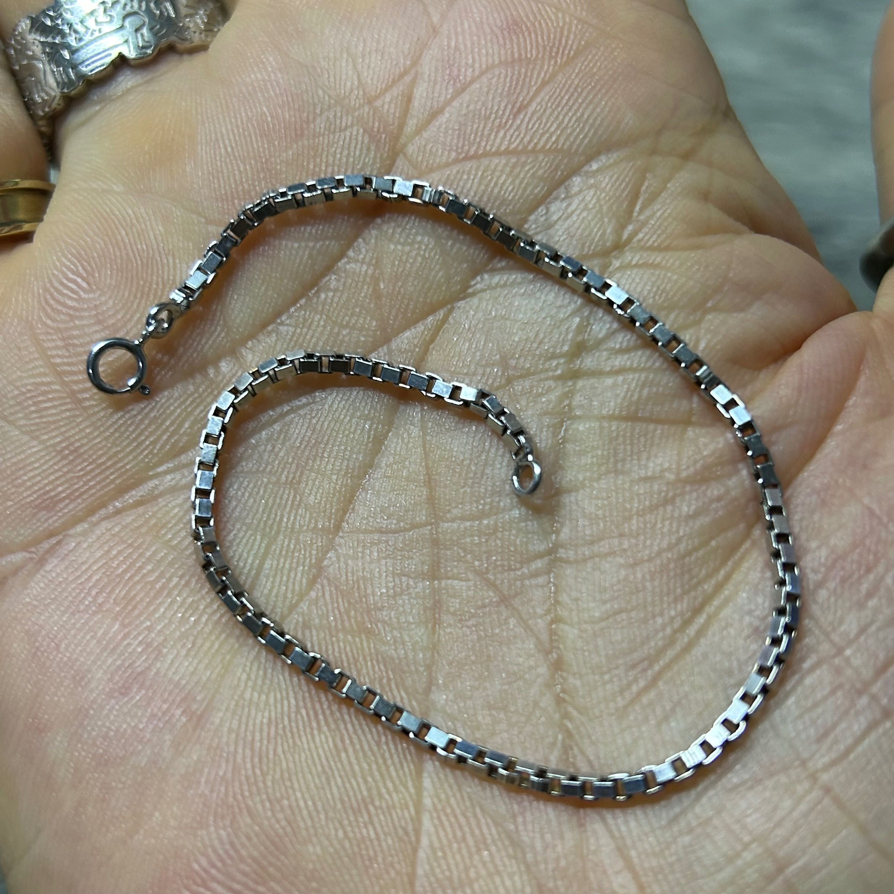 สร้อยข้อมือ เงินแท้925 กว้าง2มม. ยาว7.5นิ้ว