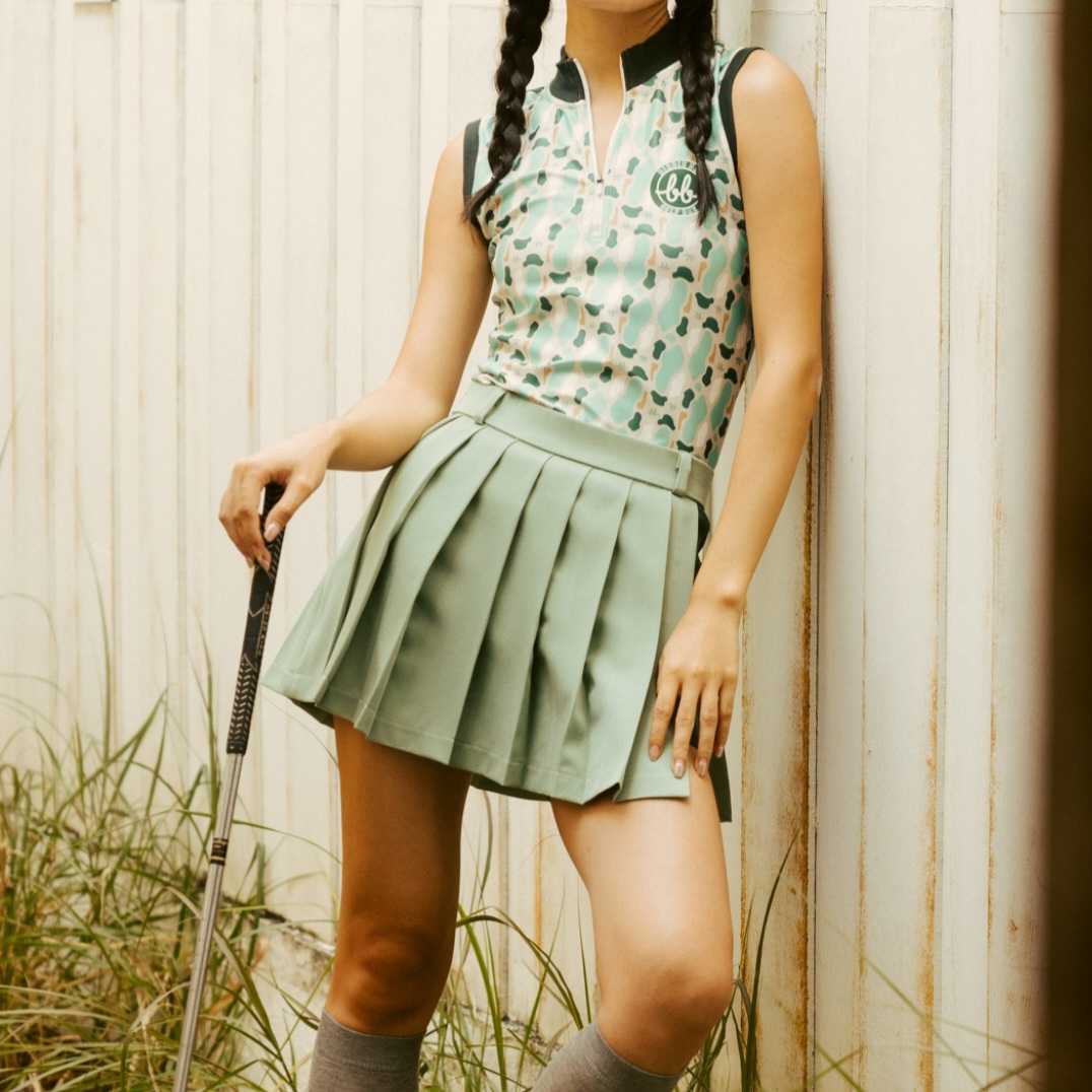 Golf Pleated Skort (Green) - กระโปรงกางเกงทรงพลีทกอล์ฟ (สีเขียว)