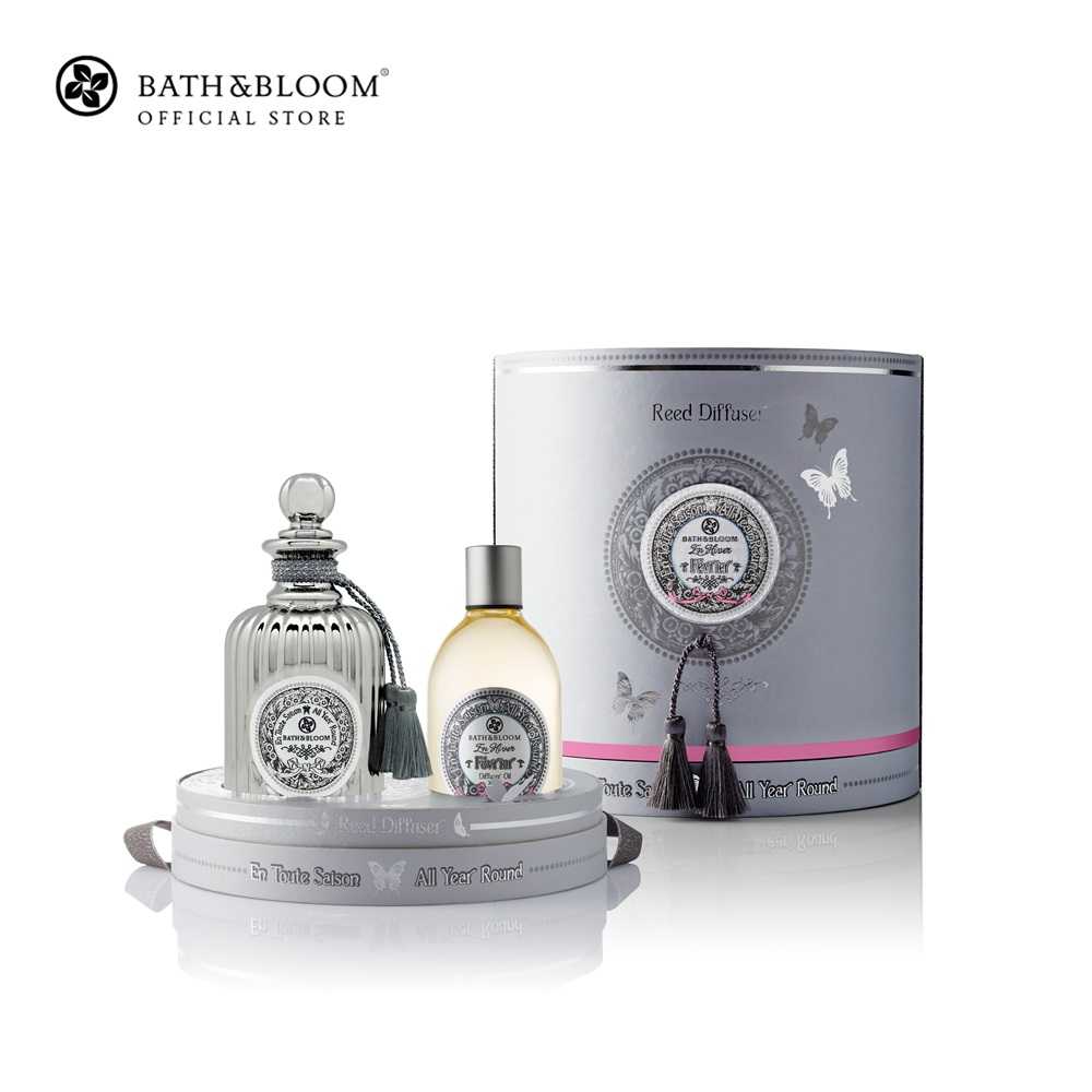 BATH & BLOOM Fevier (February) Reed Set - Chrome 300ml. ชุดน้ำมันหอมระเหยปรับอากาศภายในบ้าน