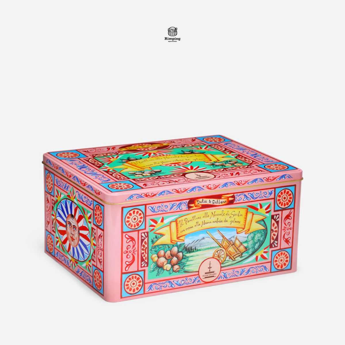 D&G PANETTONE WITH SICILIAN HAZALNUTS 1 KG.