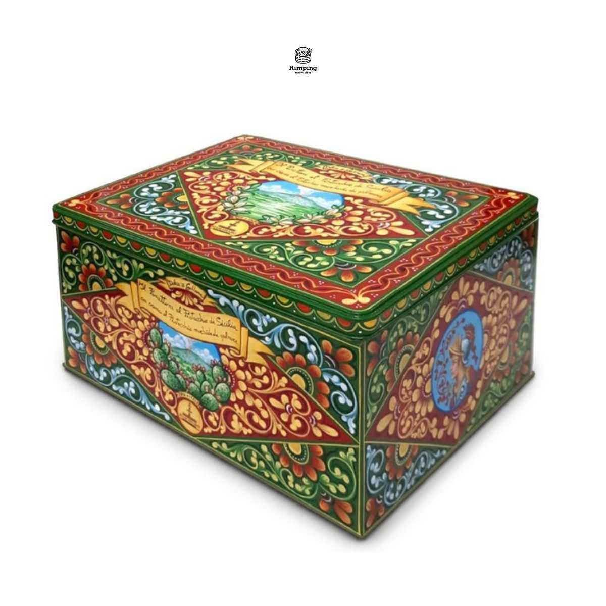 D&G (Green) Sicilian Pistachio panettone with a velvety Sicilian Pistachio cream 600g.