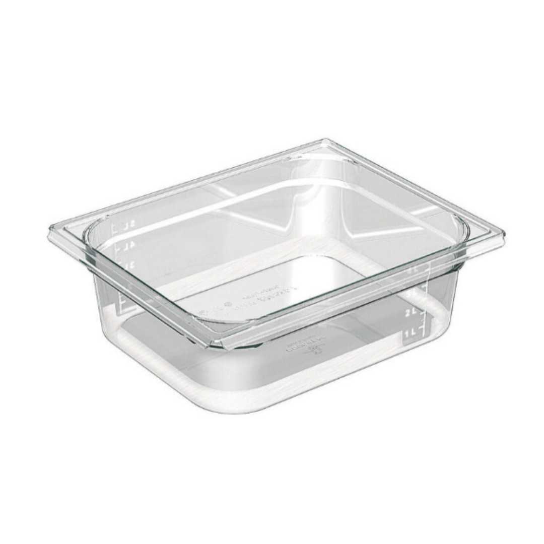 753120 CRISTAL PLUS COPOLYESTER GASTRONORM CONTAINER - GN 1/2 DEPTH 20 CM