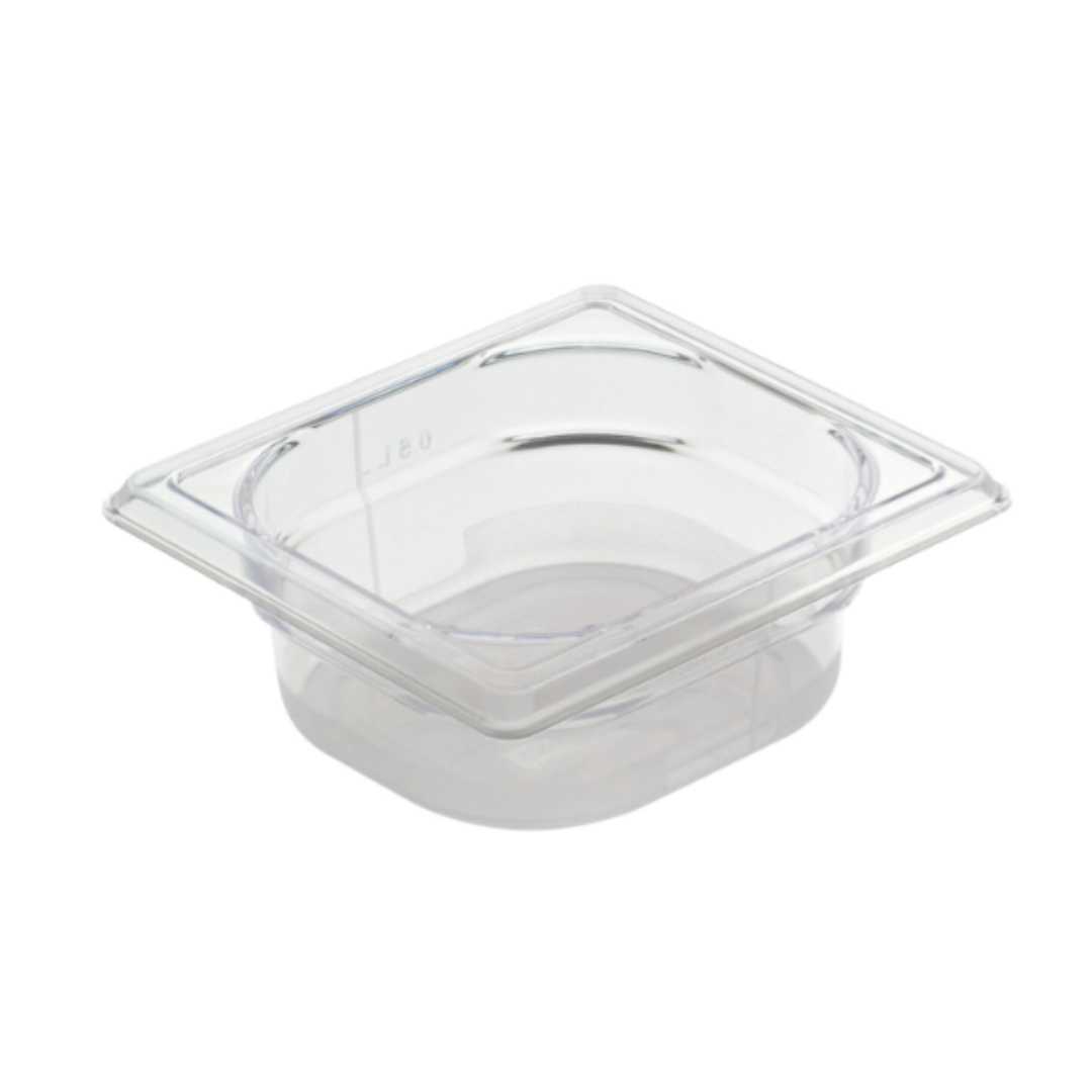 756115 CRISTAL PLUS COPOLYESTER GASTRONORM CONTAINER - GN 1/6 DEPTH 15 CM