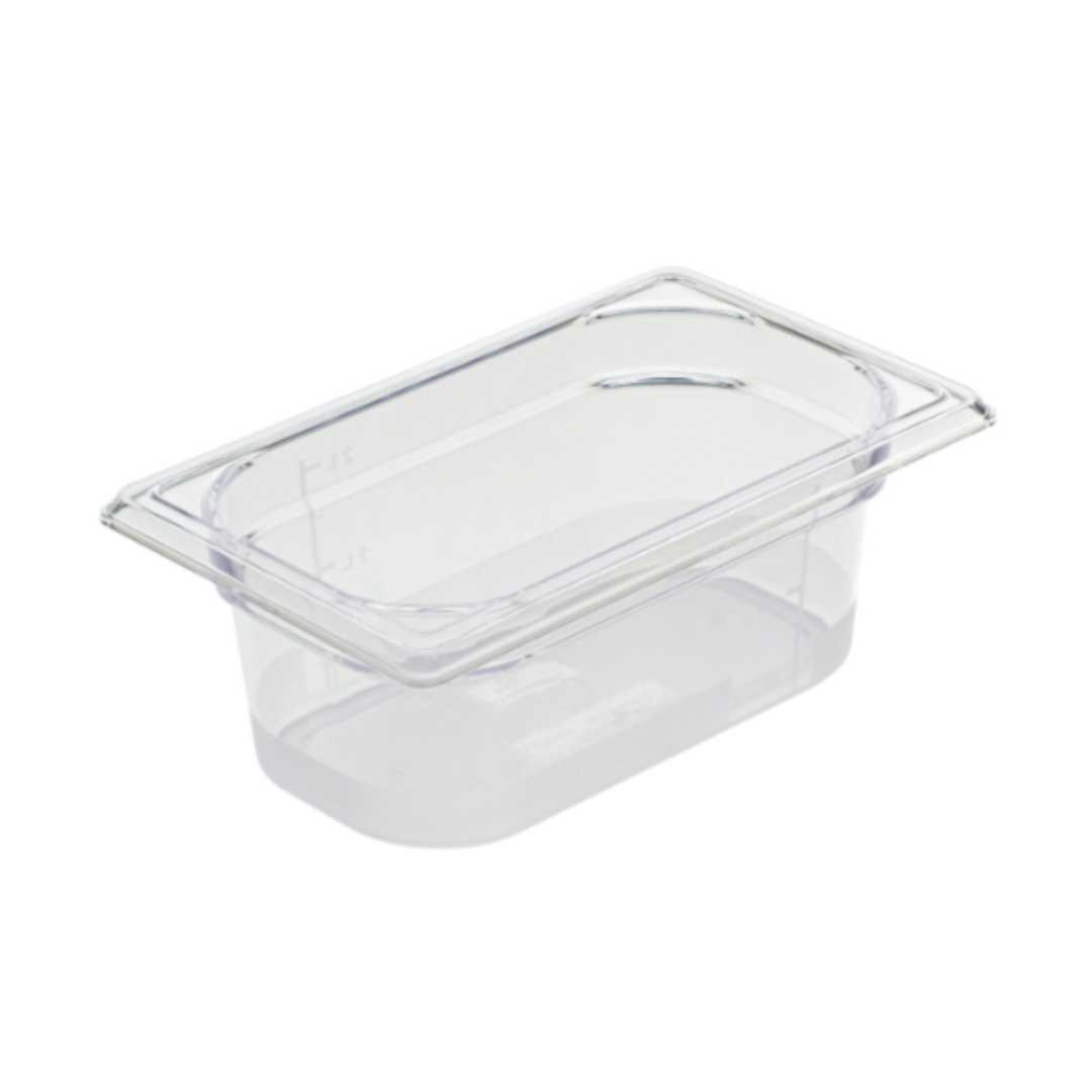 757110 CRISTAL PLUS COPOLYESTER GASTRONORM CONTAINER - GN 1/9 DEPTH 10 CM
