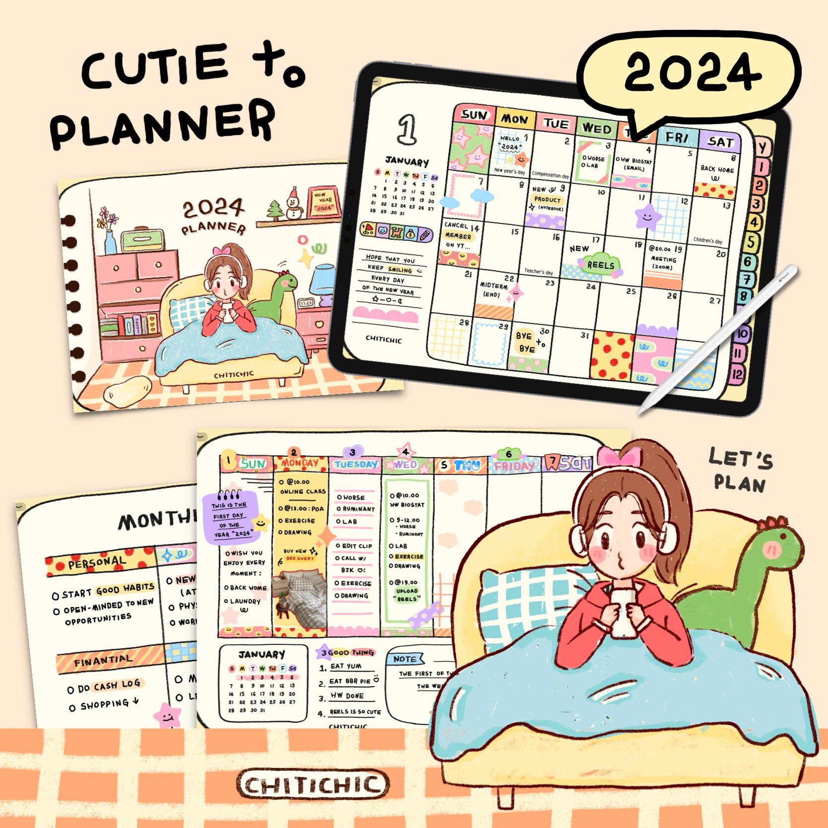 2024 Cutie Planner | CHITICHIC