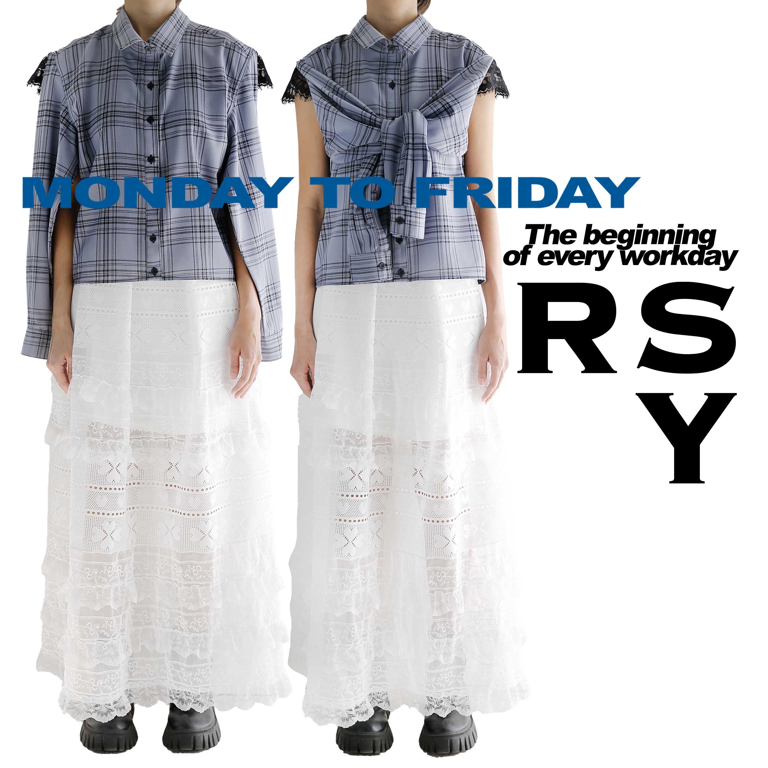Rotsaniyom Plaid shirt in grey