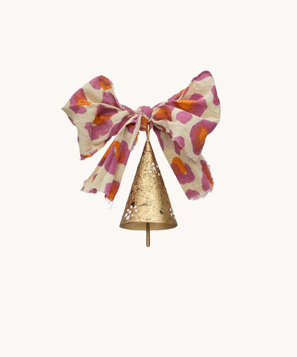 [Bell] Grace Chime Bell Pink Leopard