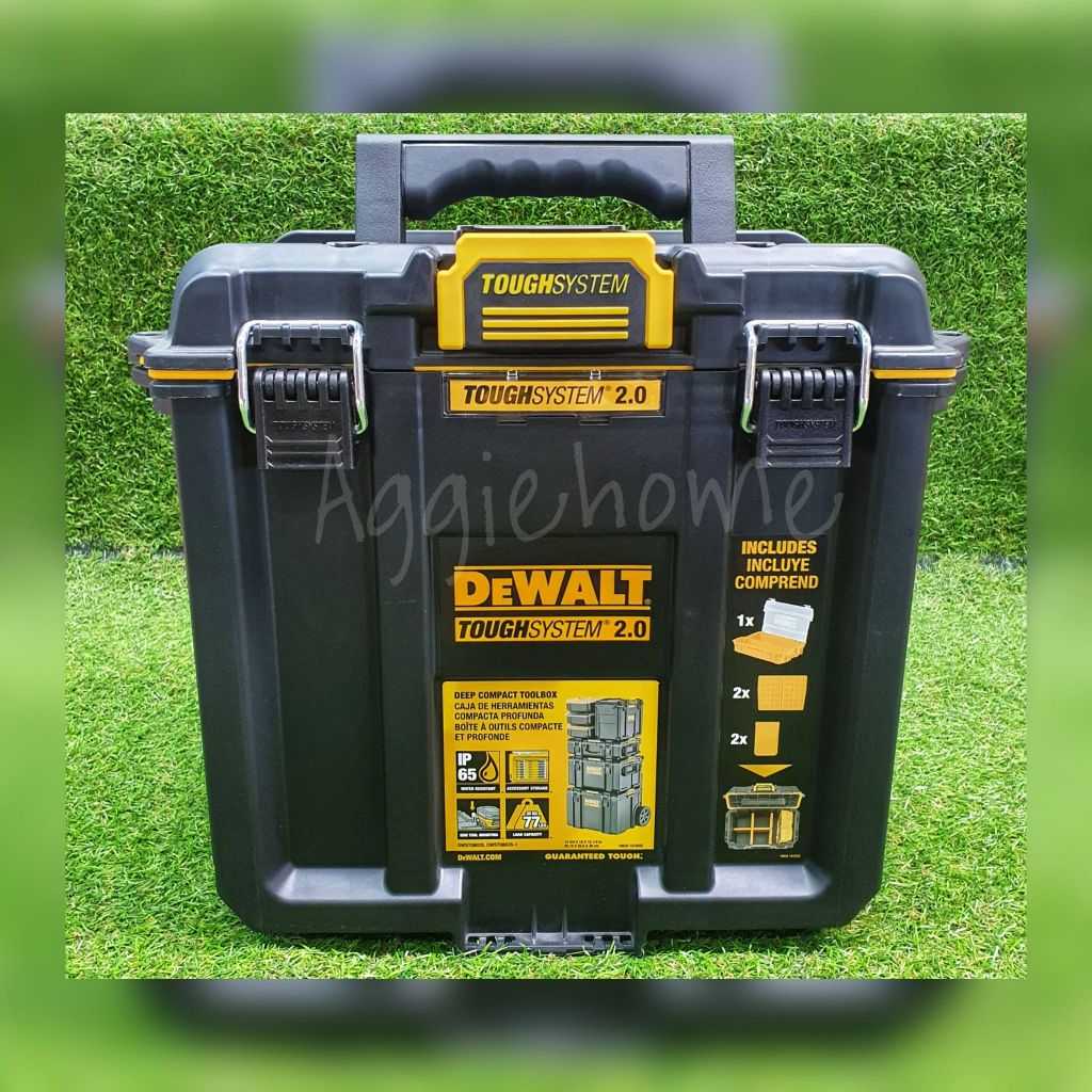 DEWALT กล่องเครื่องมือ พลาสติก รุ่น DWST08035-1 ขนาด 14 นิ้ว กันน้ำ กันฝุ่น กล่องเครื่องมือช่าง