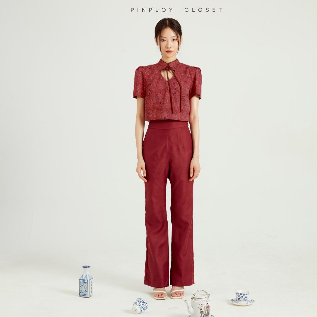 Meilin Red (Top & Long Pants)