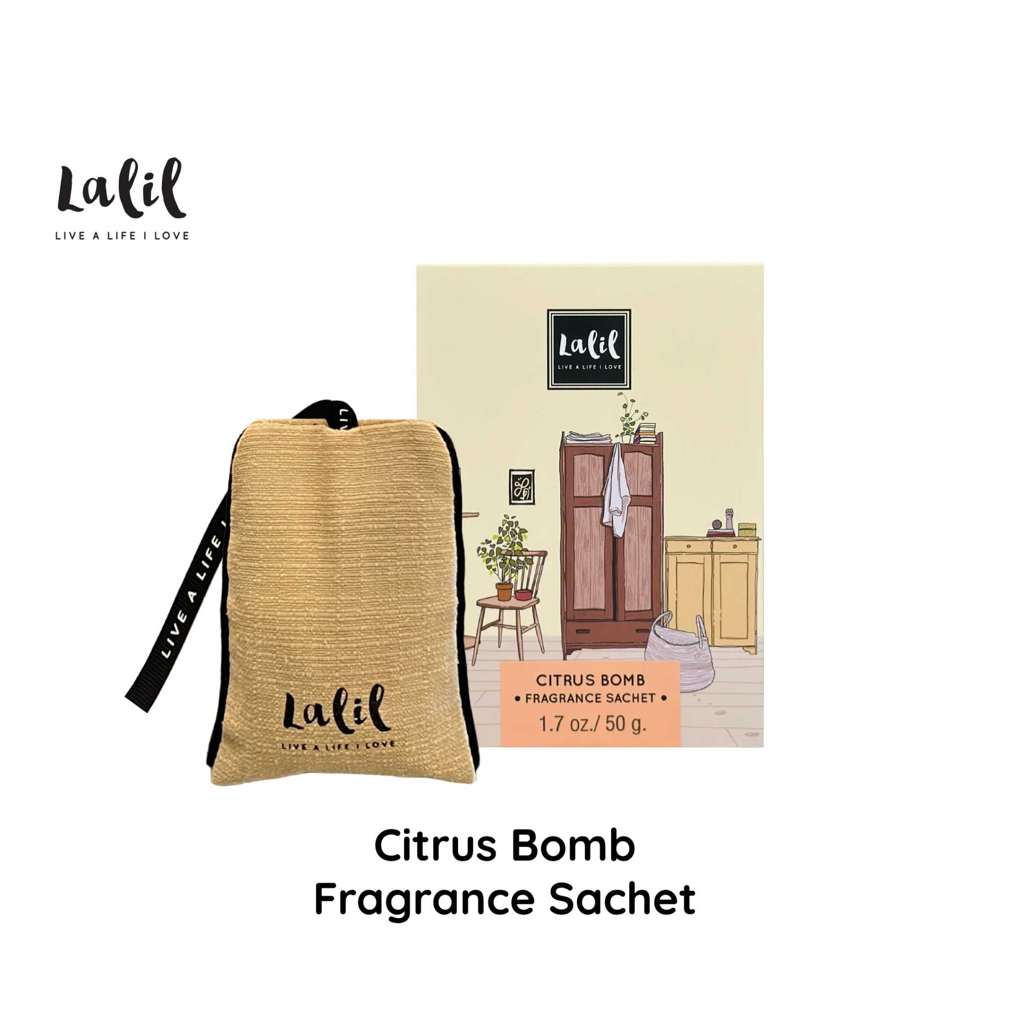 (New Arrival) Lalil Citrus Bomb Fragrance Sachet 50g