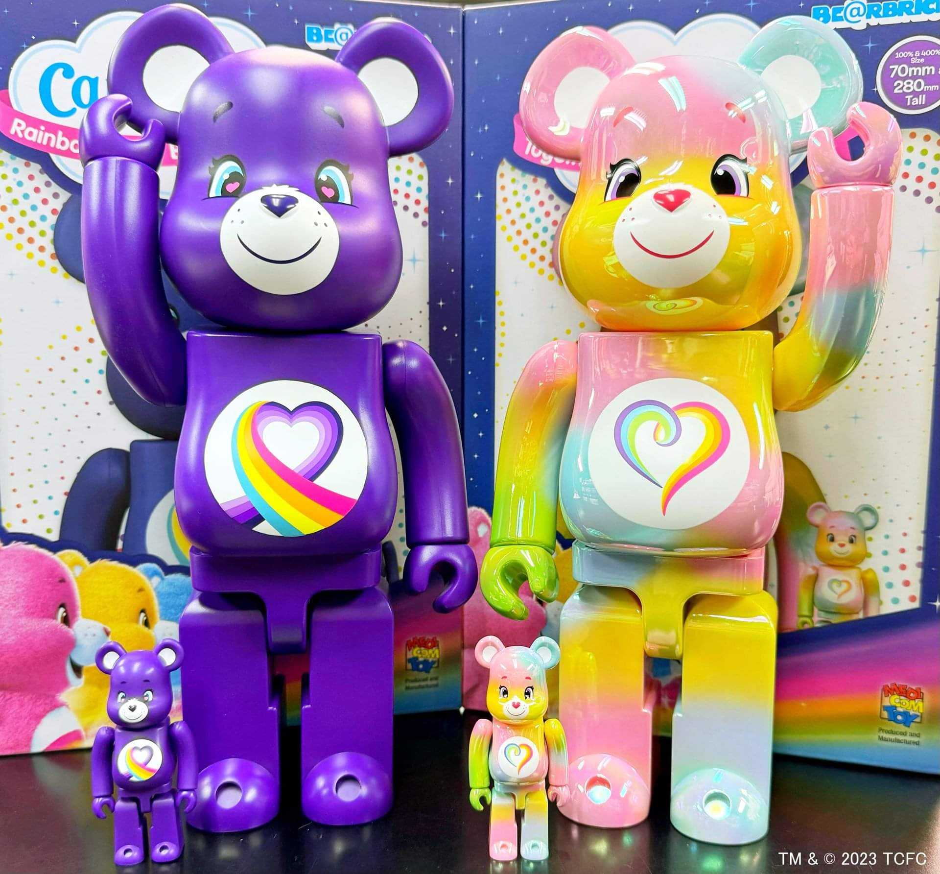 Be@rbrick Rainbow Heart bear 100%+400%