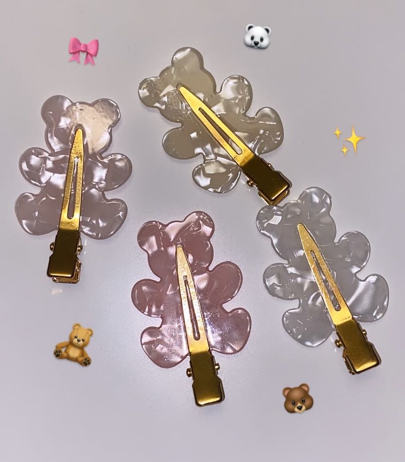 polar hairclips🐻‍❄️✨🎀🥯
