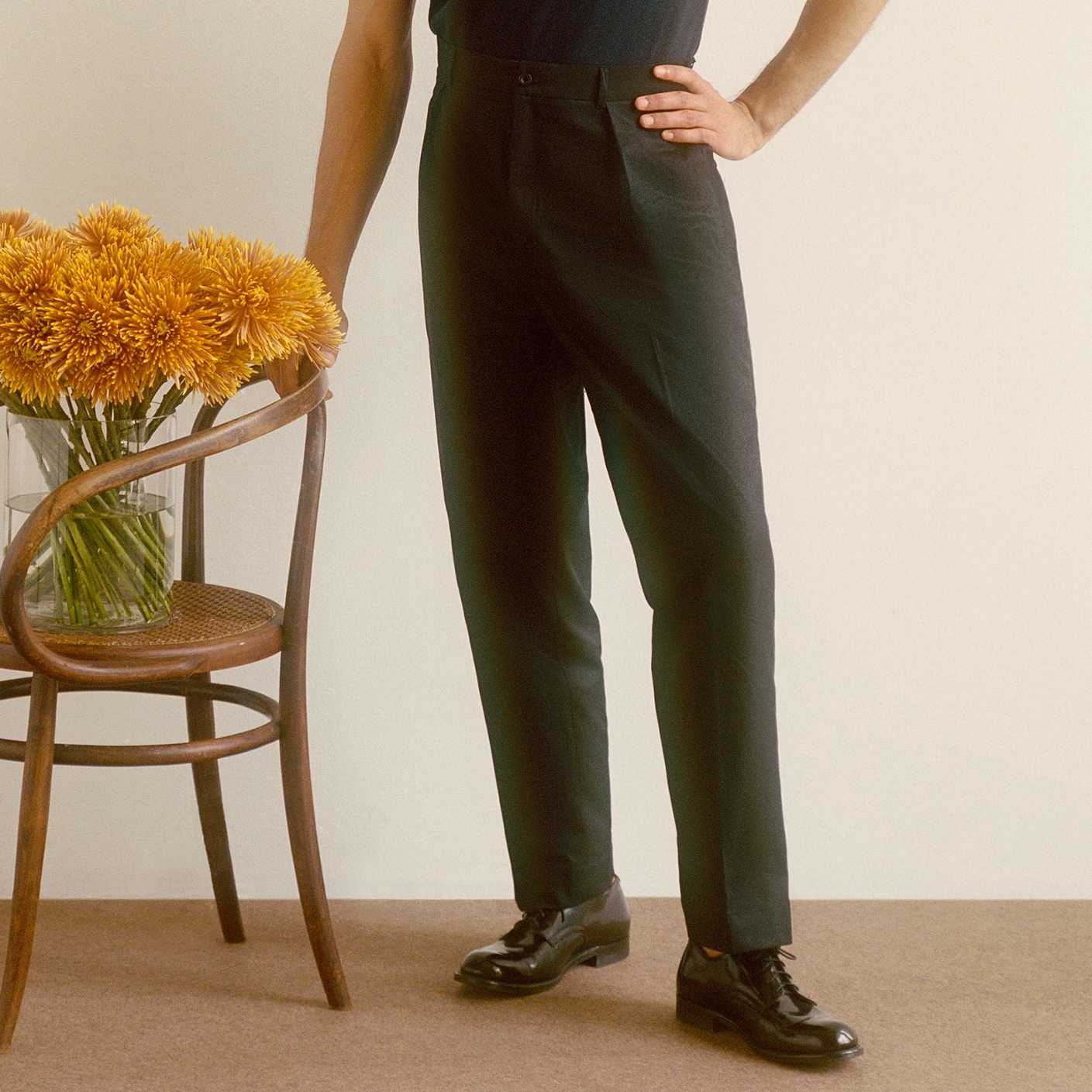 FRENCH Army Pants - Dark Navy Cotton