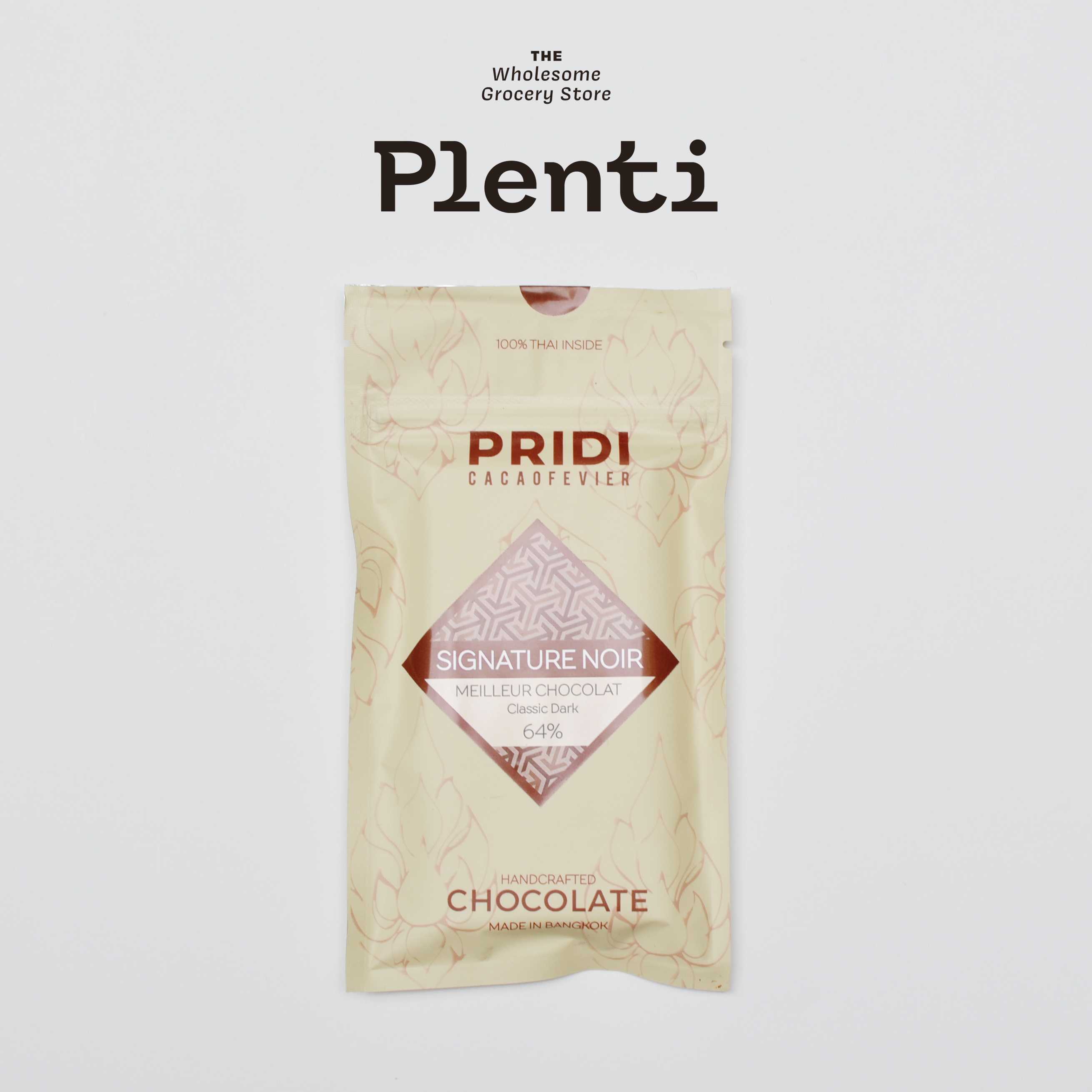 PRIDI Signature Noir, 64% Dark chocolate, 75g tablet