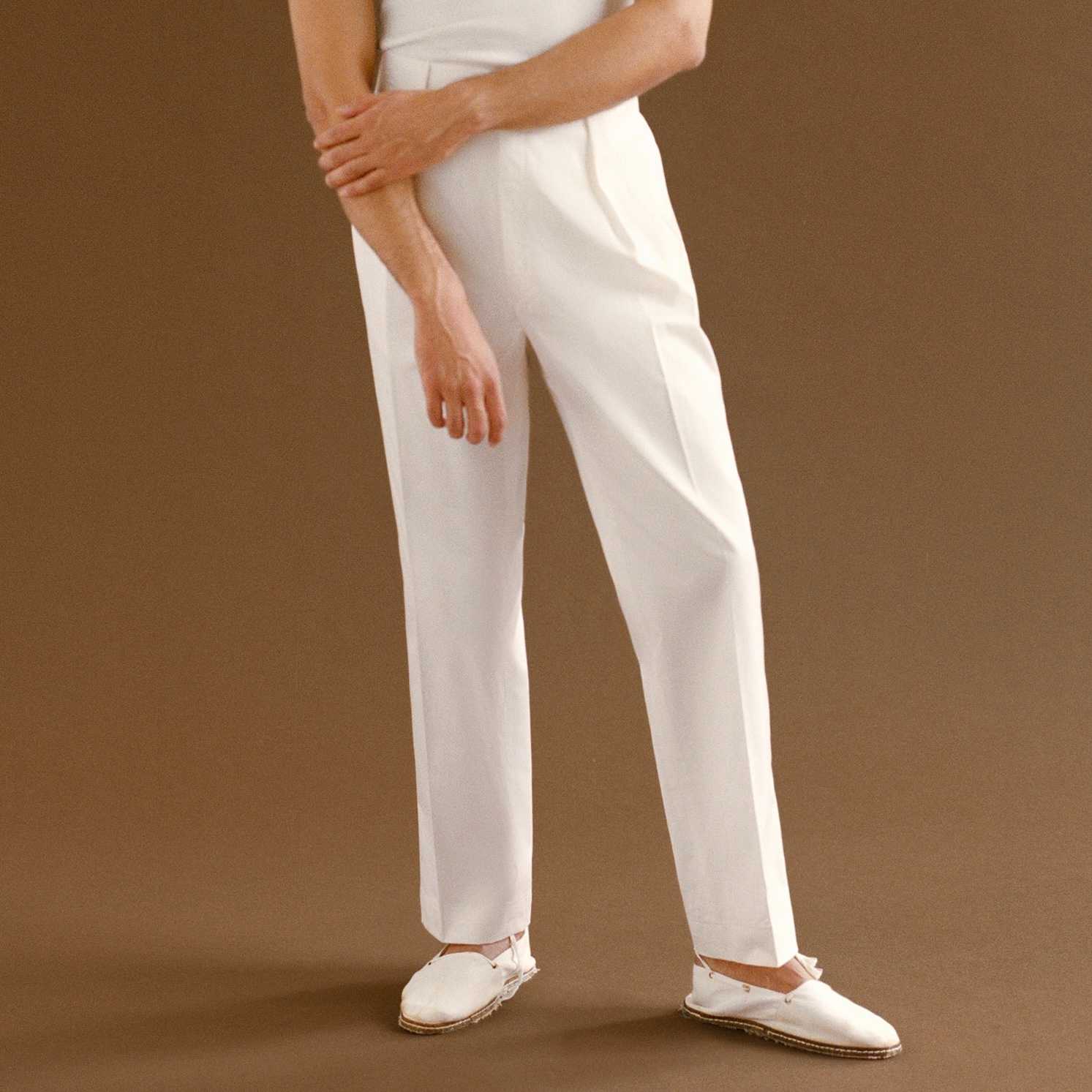 FRENCH Army Pants - Off White Cotton
