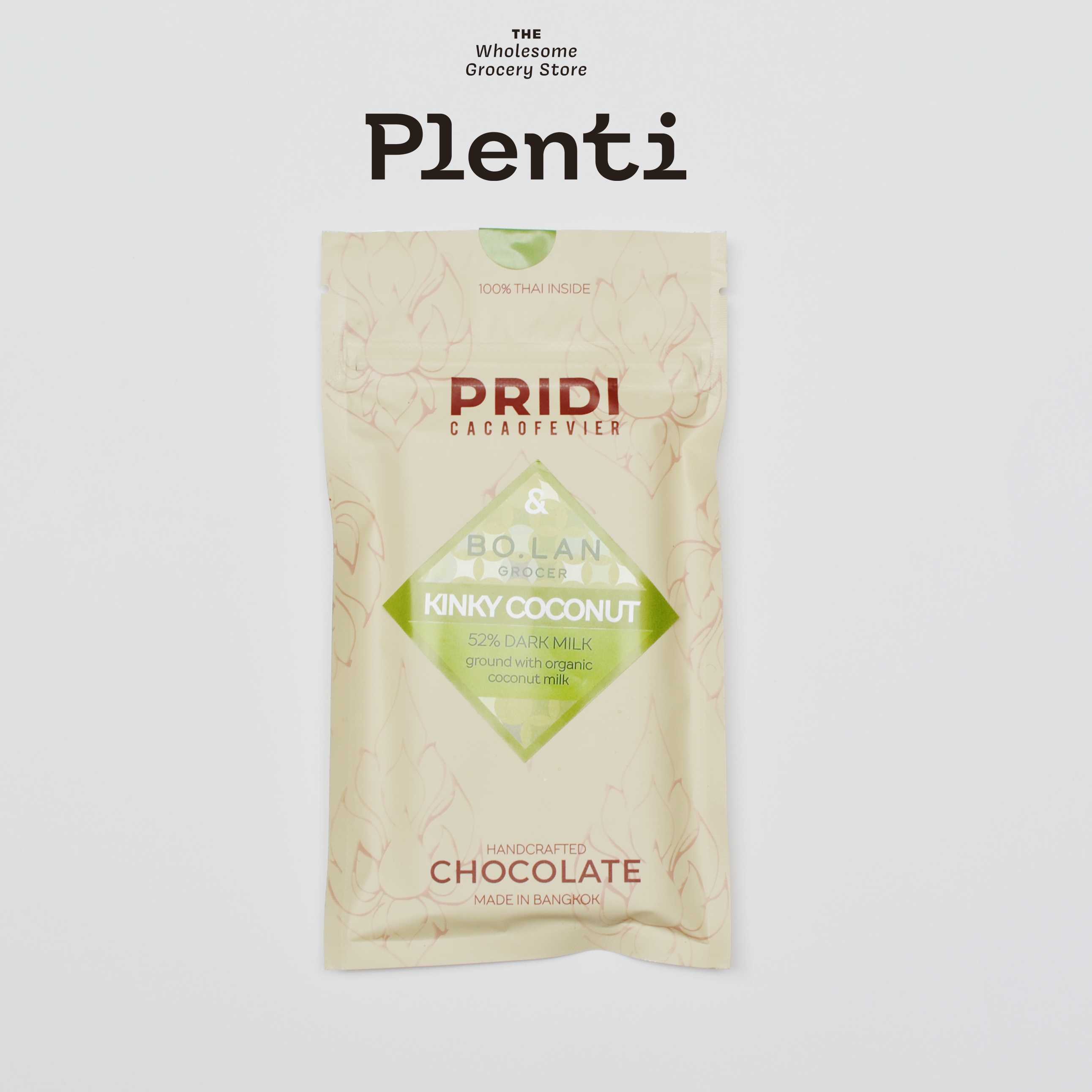 PRIDI  Coconut 52% Dark Milk with coconut, 75g tablet