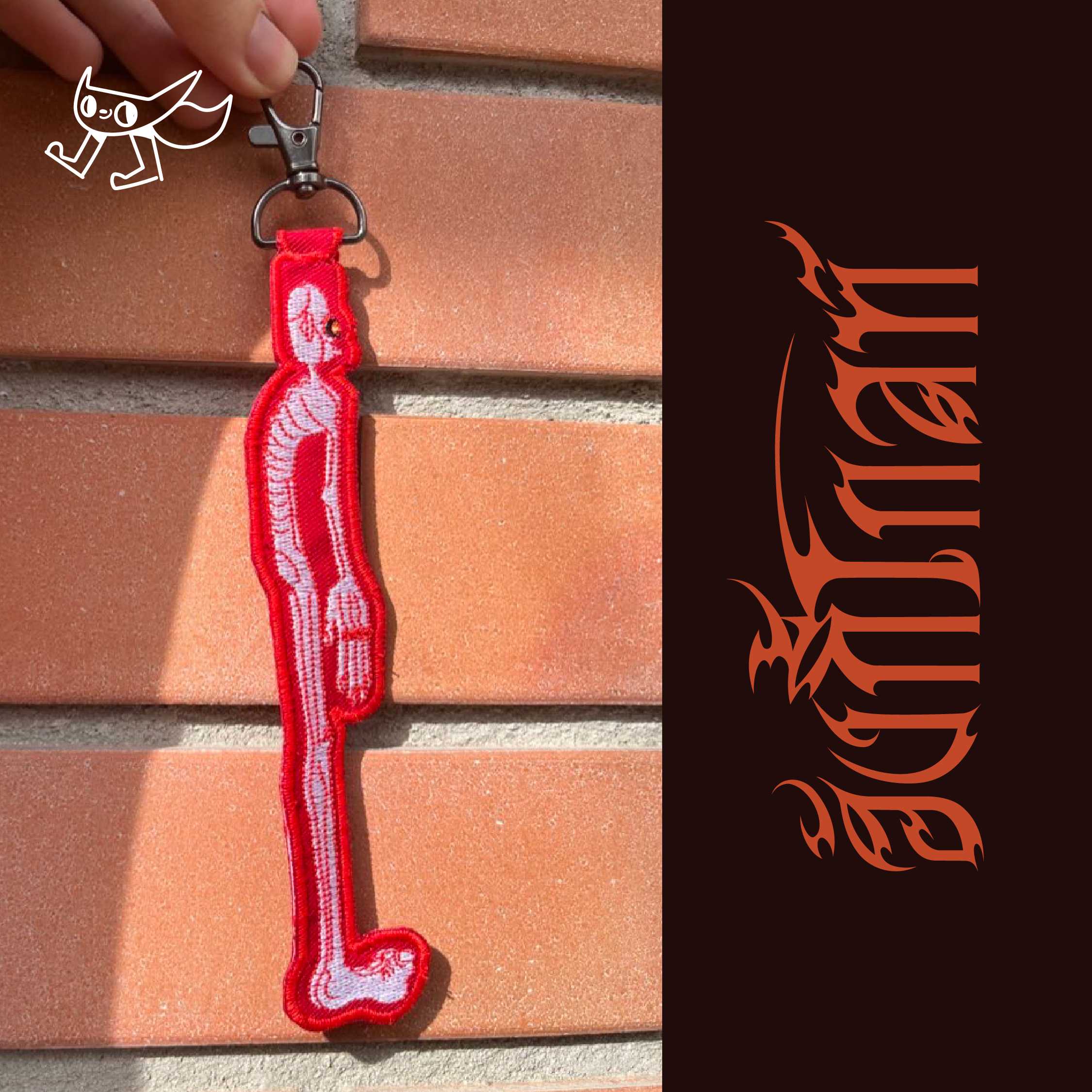 Hungry ghost keychain (เปรตยาว)