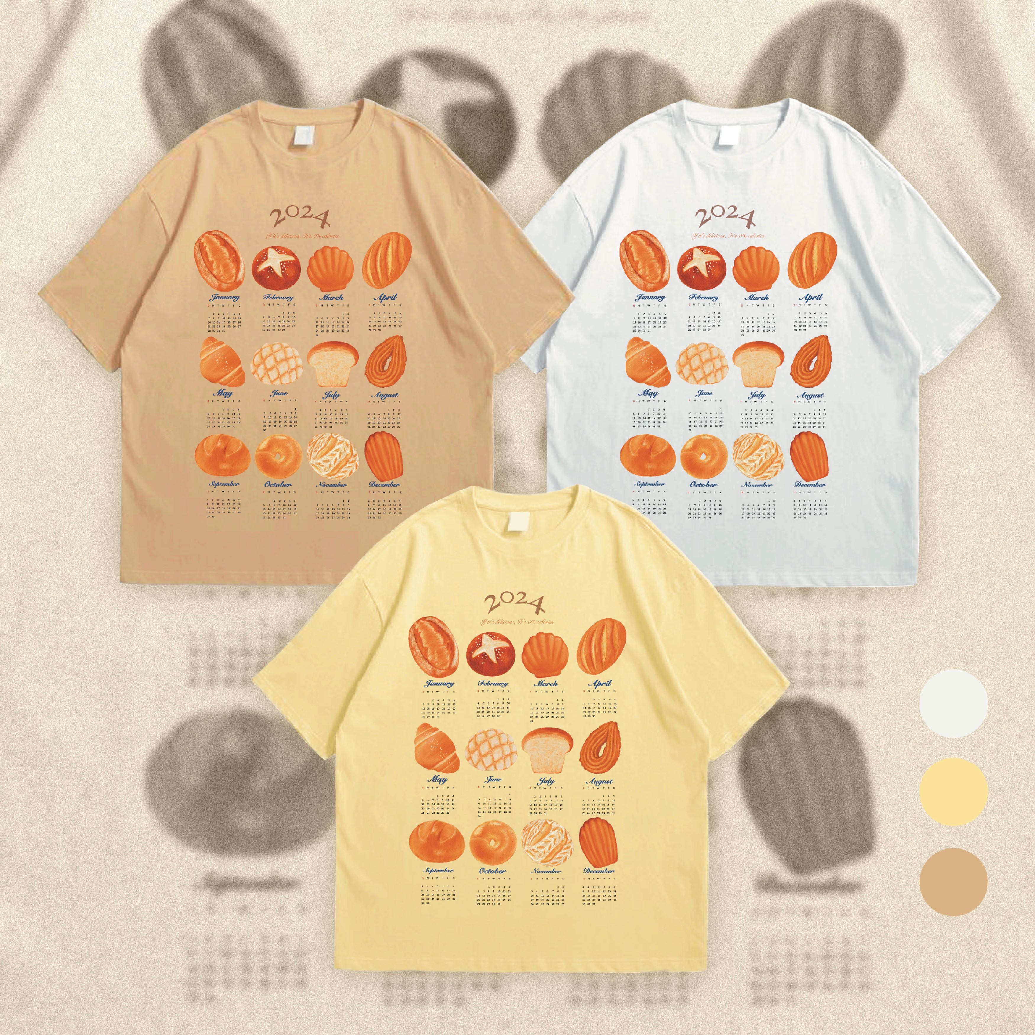 เสื้อยืดลายปฏิทิน 2024 | pre order